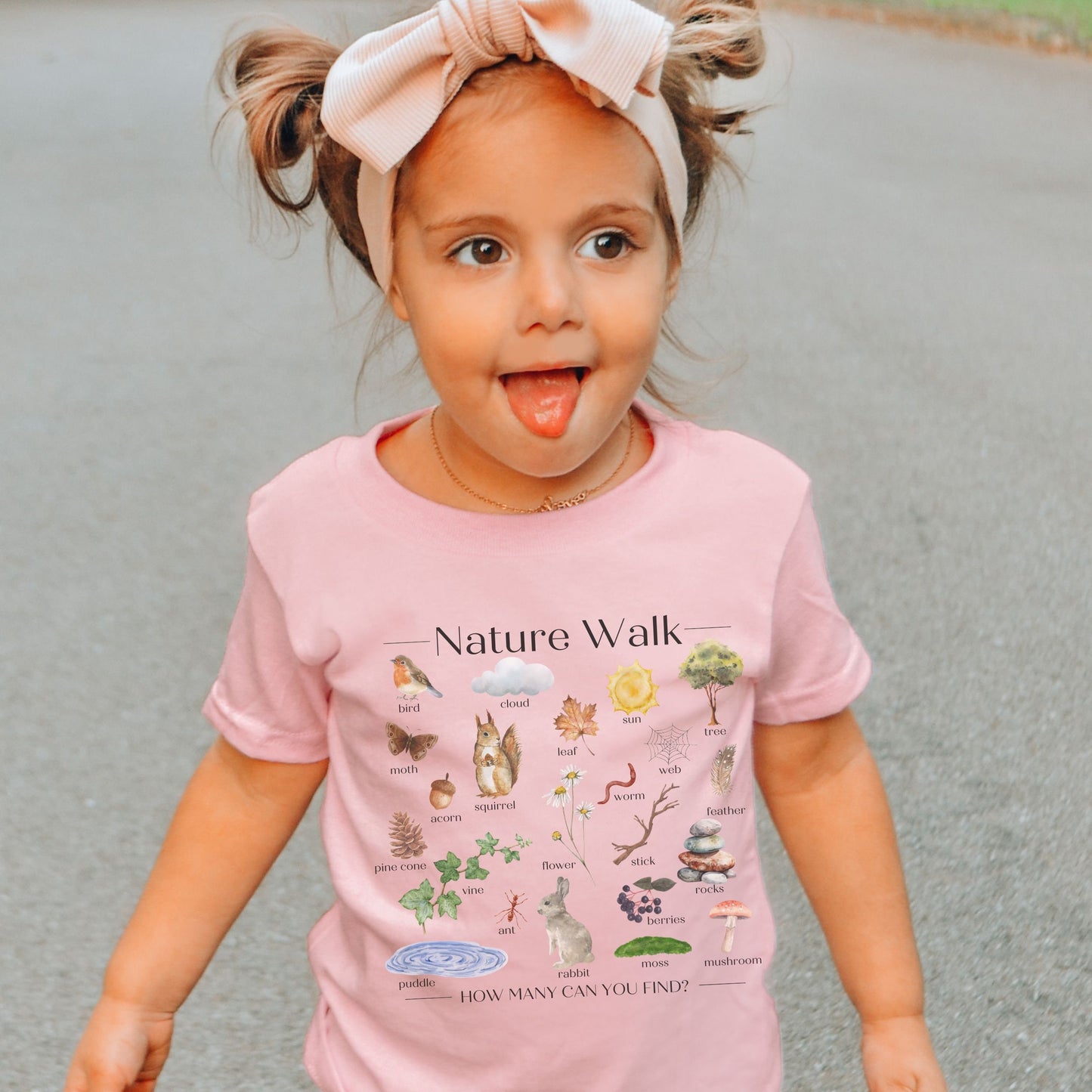 Nature Walk Scavenger Hunt, Nature Shirt, Interactive Play, Homeschool Shirt Teacher Shirt Granola Girl Mom ForestCore Unique Gift Kids