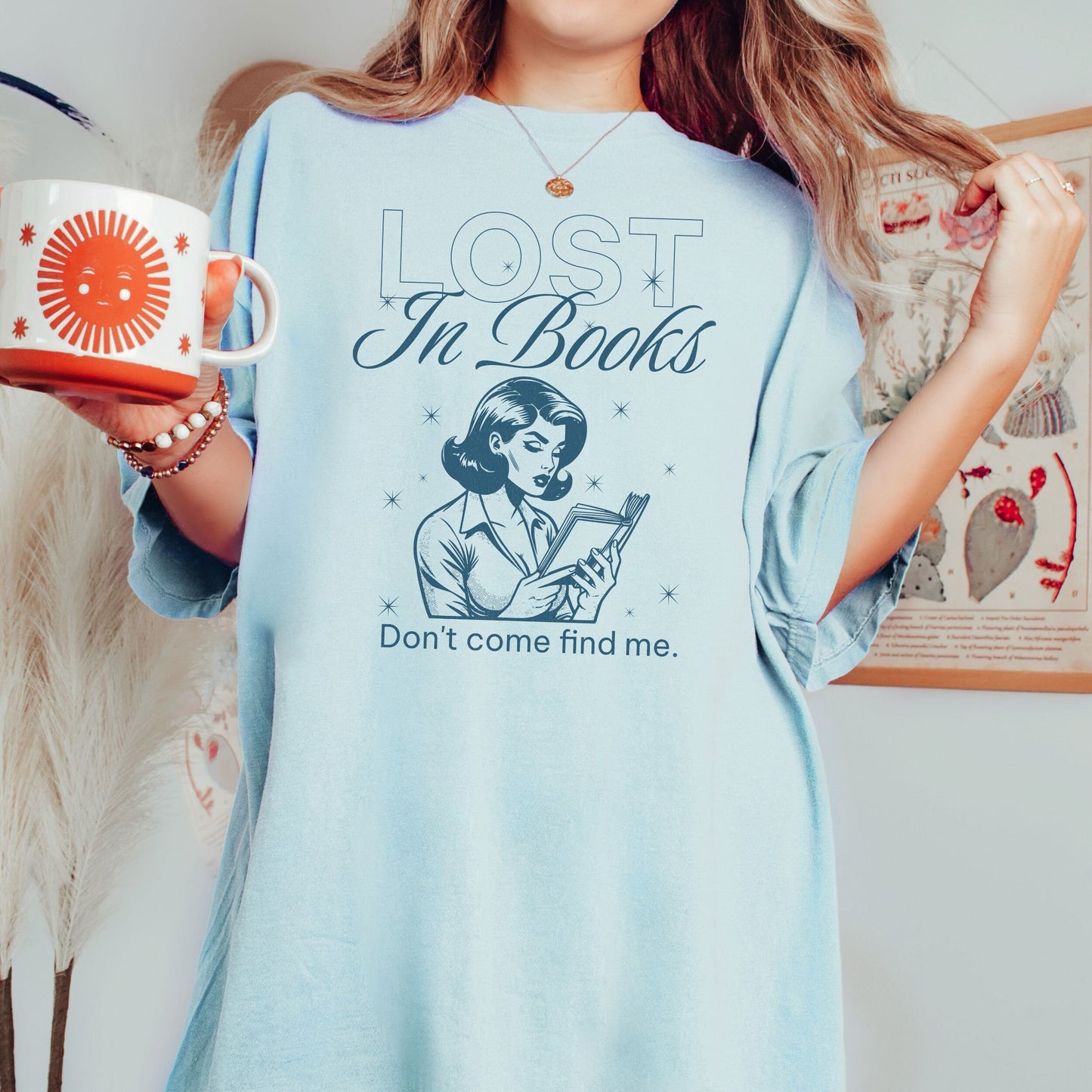 Lost In Books Comfort Colors TShirt Library Book Addict Shirt Enemies To Lovers Booktrovert Shirt Bookish Things Dark Romance Book Apparel