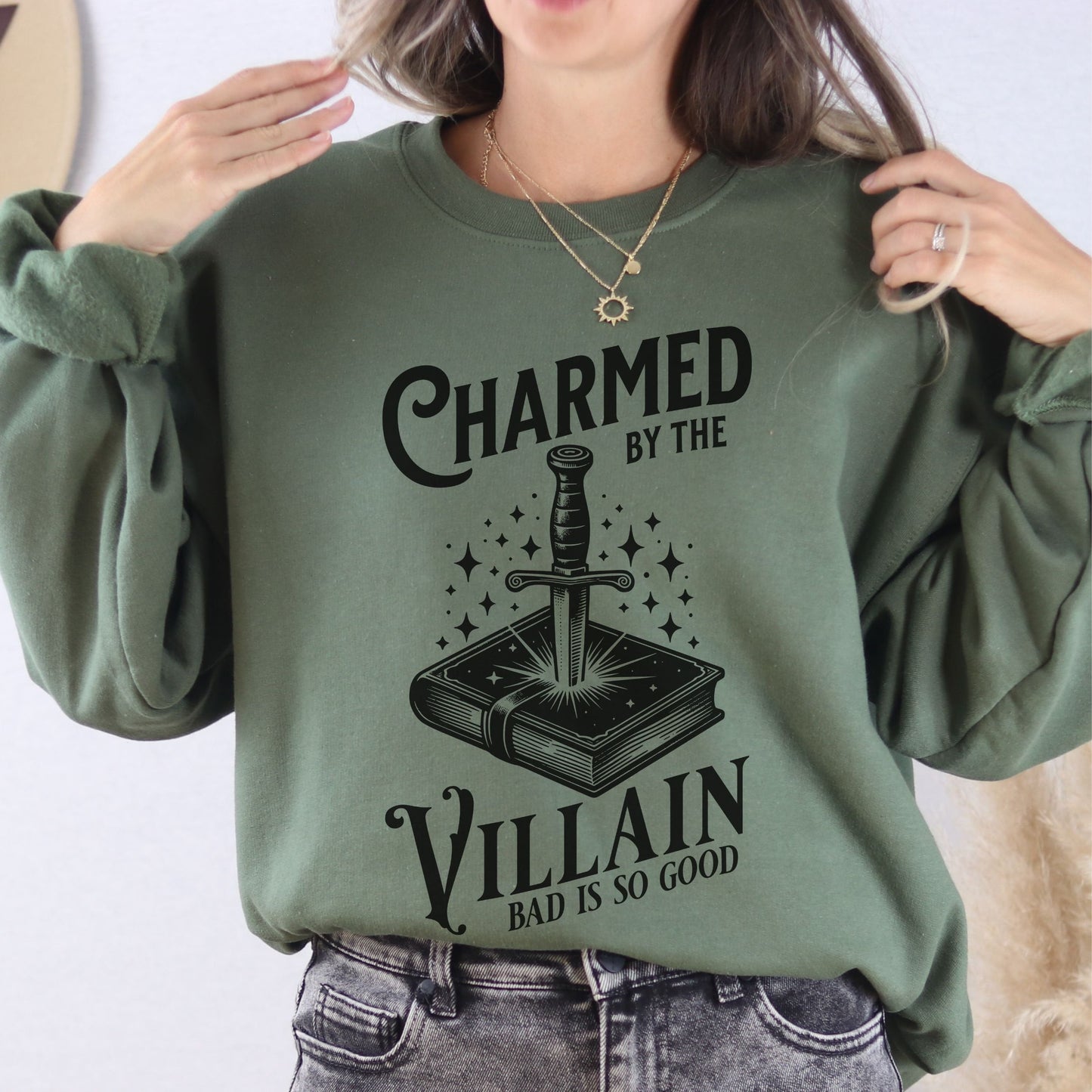 Villain Sweatshirt Book Lover Shirt Enemies To Lovers Dark Romance Bookish Things Romantasy Reader Spicy Books Dark Academia Crewneck