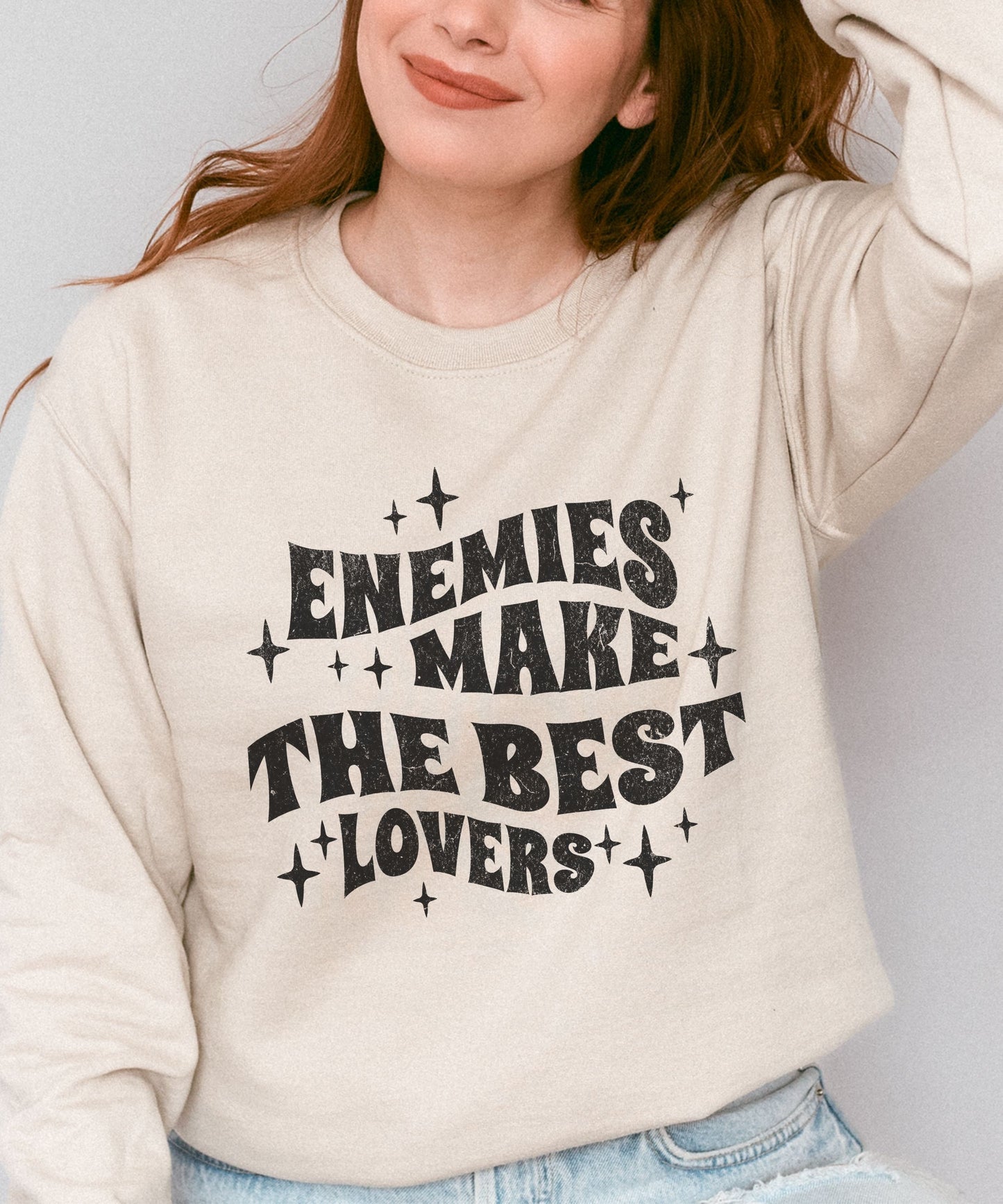 Enemies to Lovers Dark Romance Smut Reading Sweatshirt Bookish Things Book Trope Shirt Romantasy Fantasy Book Reader Spicy Books Sweater