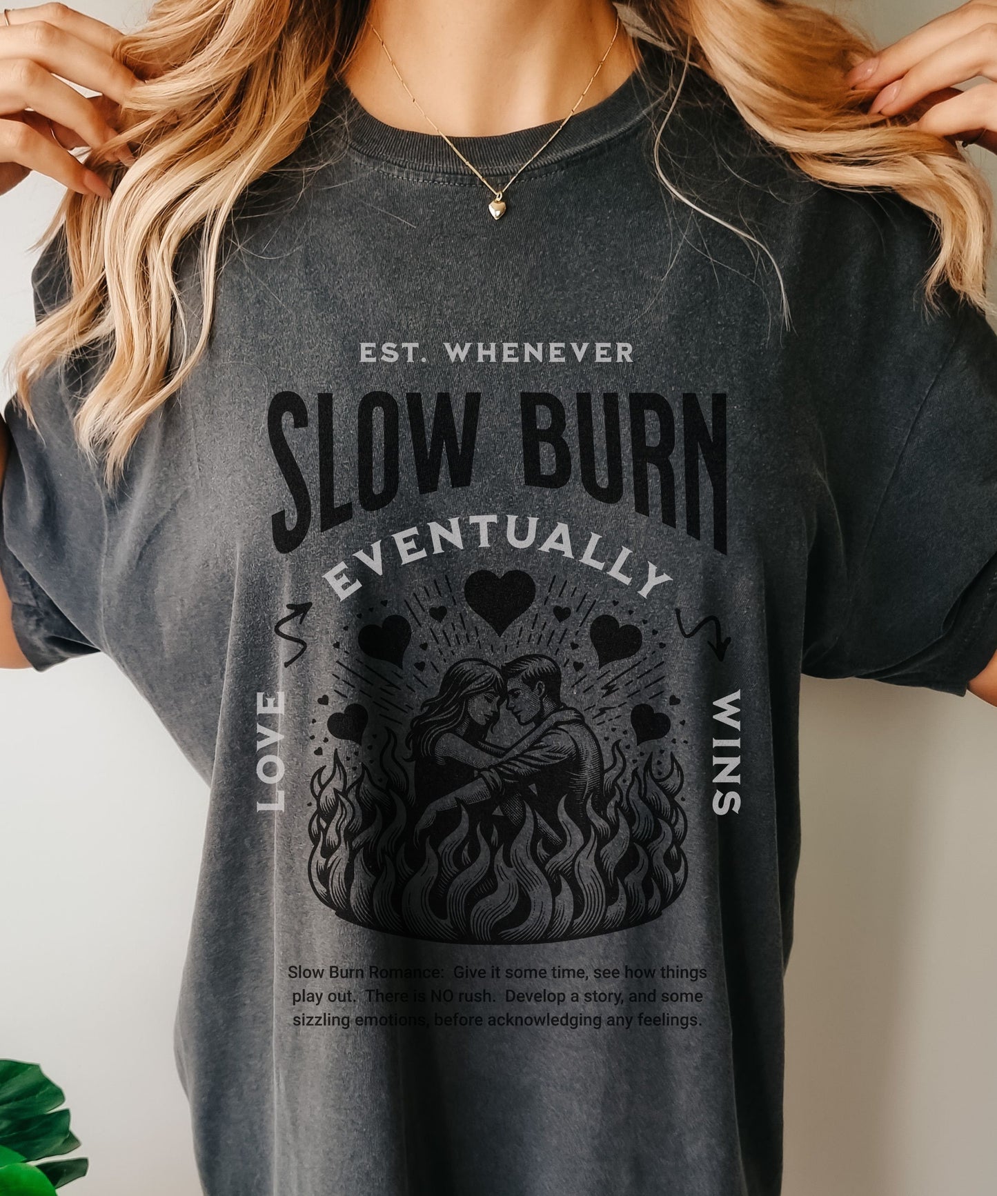 Slow Burn Reading Shirt Bookish Things Enemies To Lovers Book, Tropes Shirt Dark Romance Smut Shirt Romantasy Reader Fantasy Romance Gift