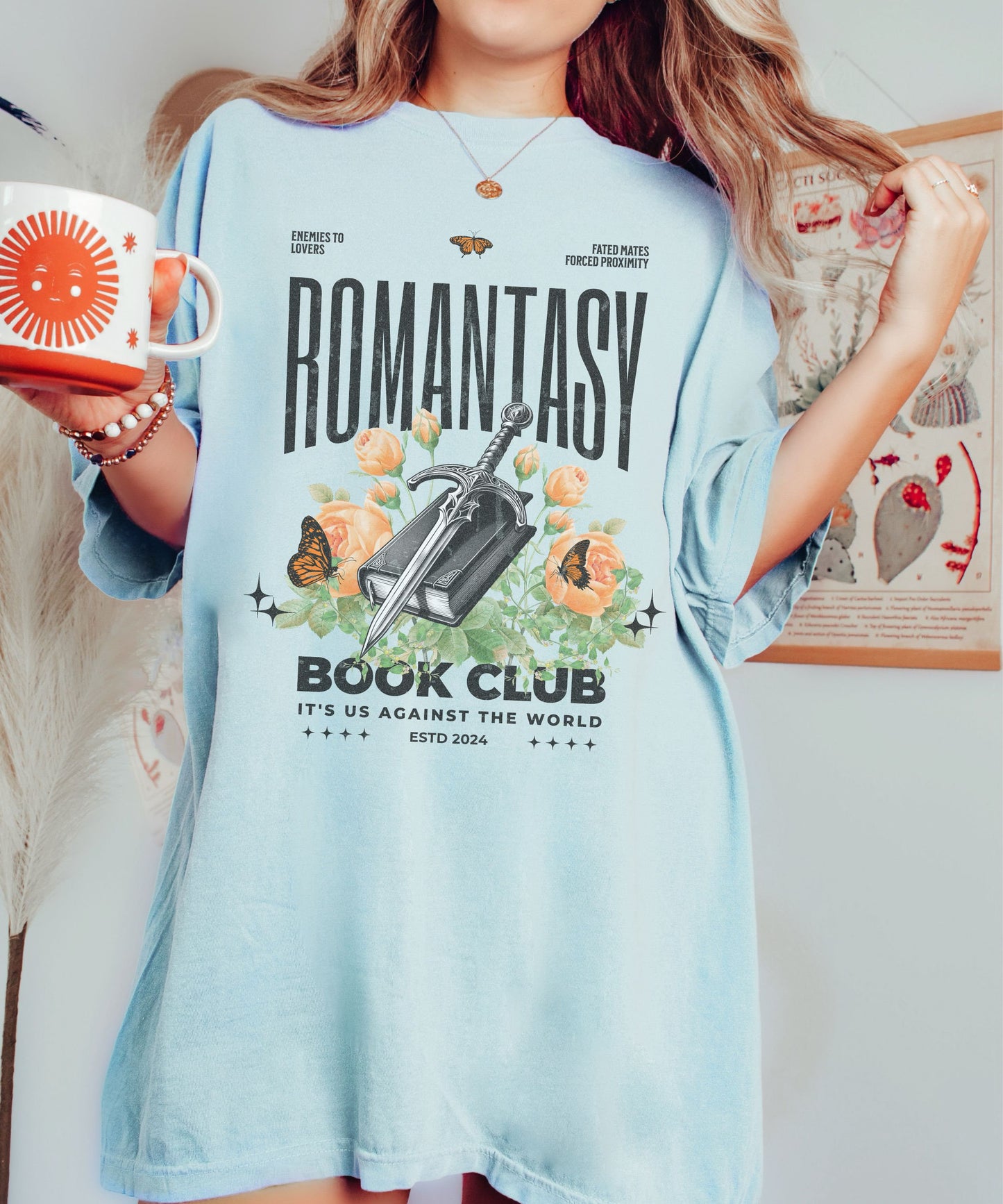Romantasy Book Club Tropes Shirt Fantasy Romance Reader Book Shirt Women Fae Smut Shirt Spicy Book Fated mate Forced Proximity Bookish Tee