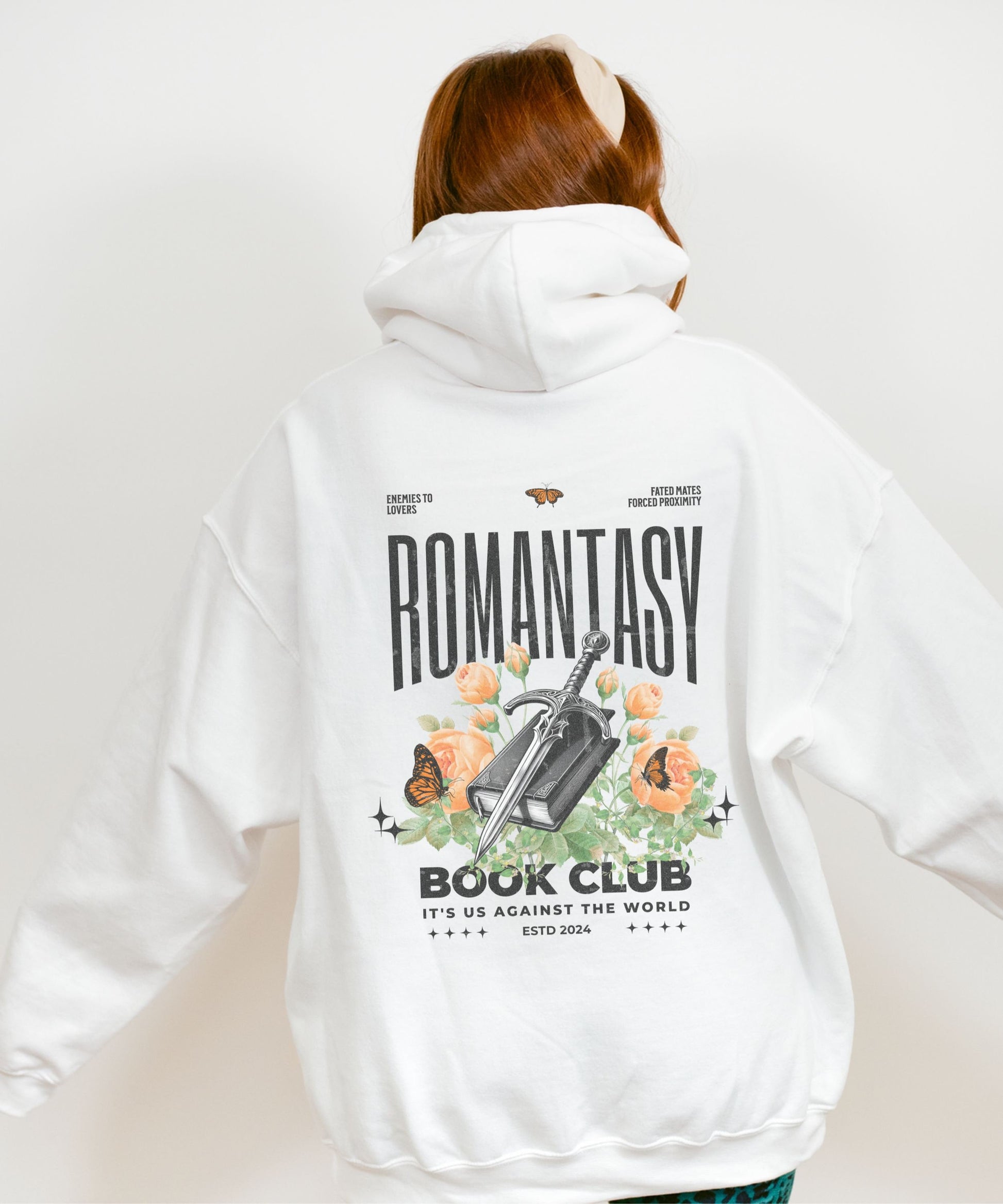 Romantasy Book Club Hoodie Fantasy Dark Romance Reading Sweatshirt Book Tropes SweatShirt Fae Smut Spicy Books Fated Mates Forced Proximity