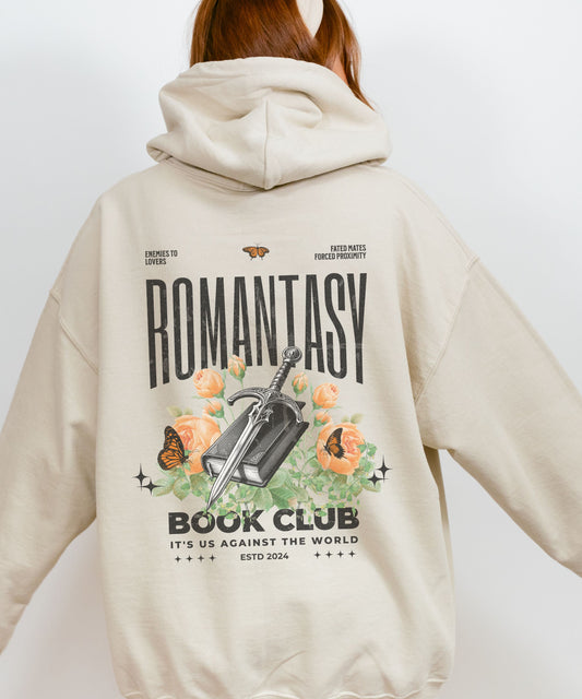 Romantasy Book Club Hoodie Fantasy Dark Romance Reading Sweatshirt Book Tropes SweatShirt Fae Smut Spicy Books Fated Mates Forced Proximity
