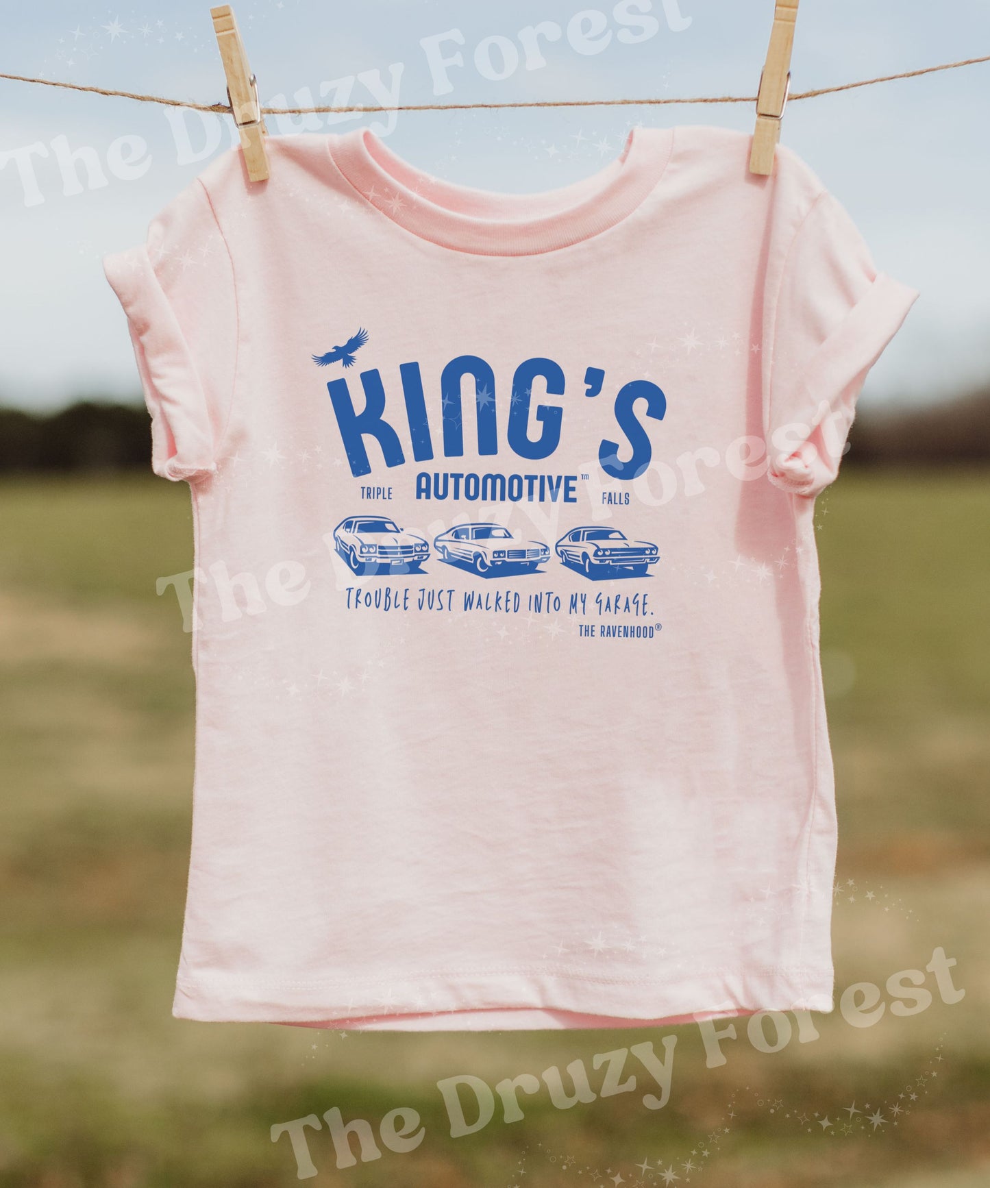 King's Automotive Kids Shirt Licensed Kate Stewart Ravenhood Book Merch