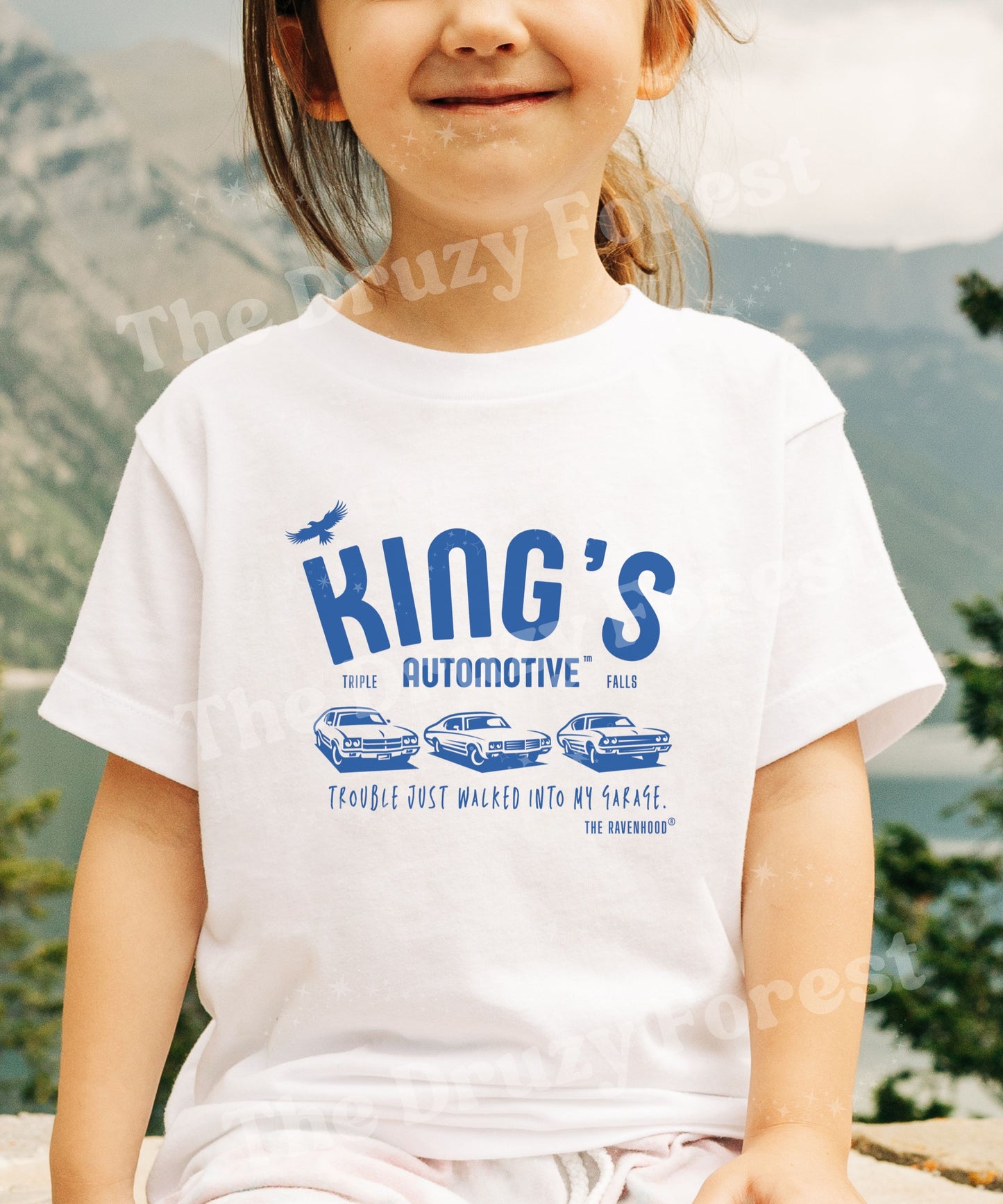 King's Automotive Kids Shirt Licensed Kate Stewart Ravenhood Book Merch