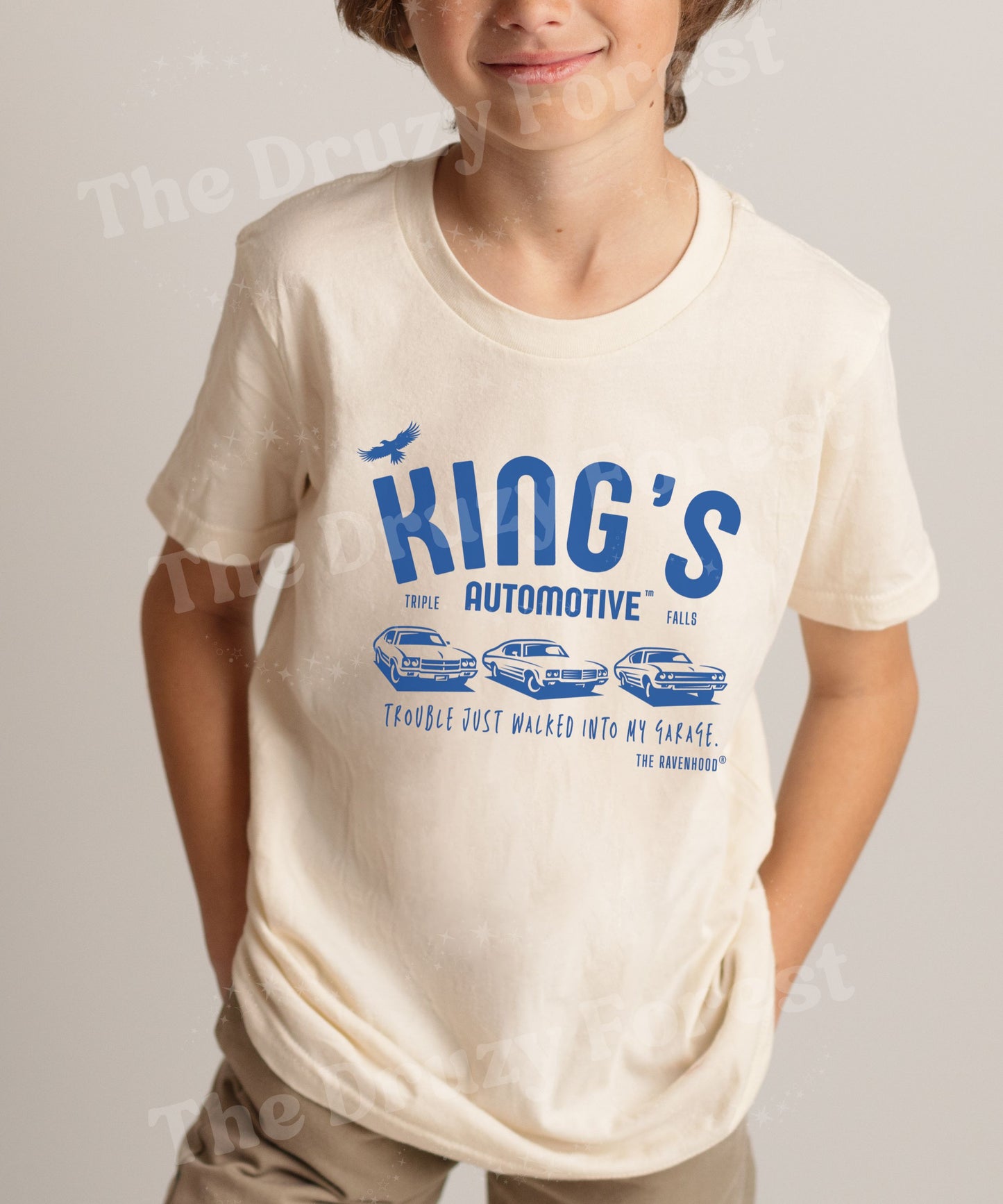 King's Automotive Kids Shirt Licensed Kate Stewart Ravenhood Book Merch