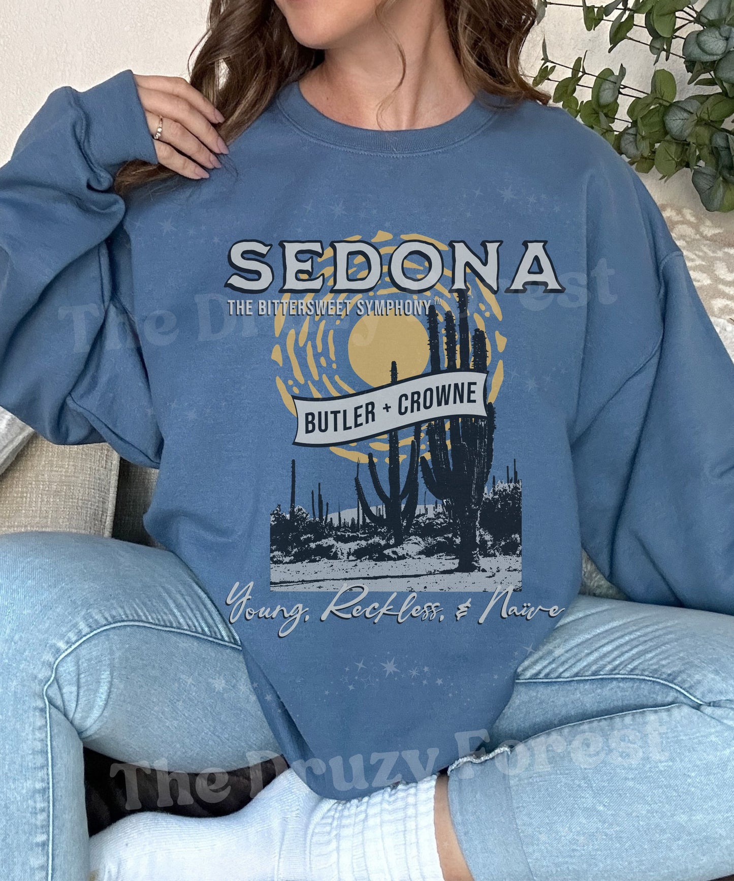 Reverse Kate Stewart Licensed Sedona Butler Crowne Sweatshirt