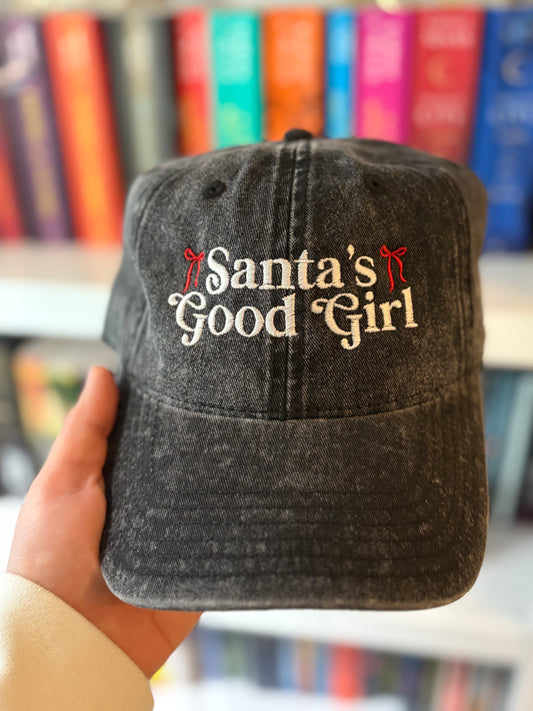 Santa's Good Girl Bow Hat