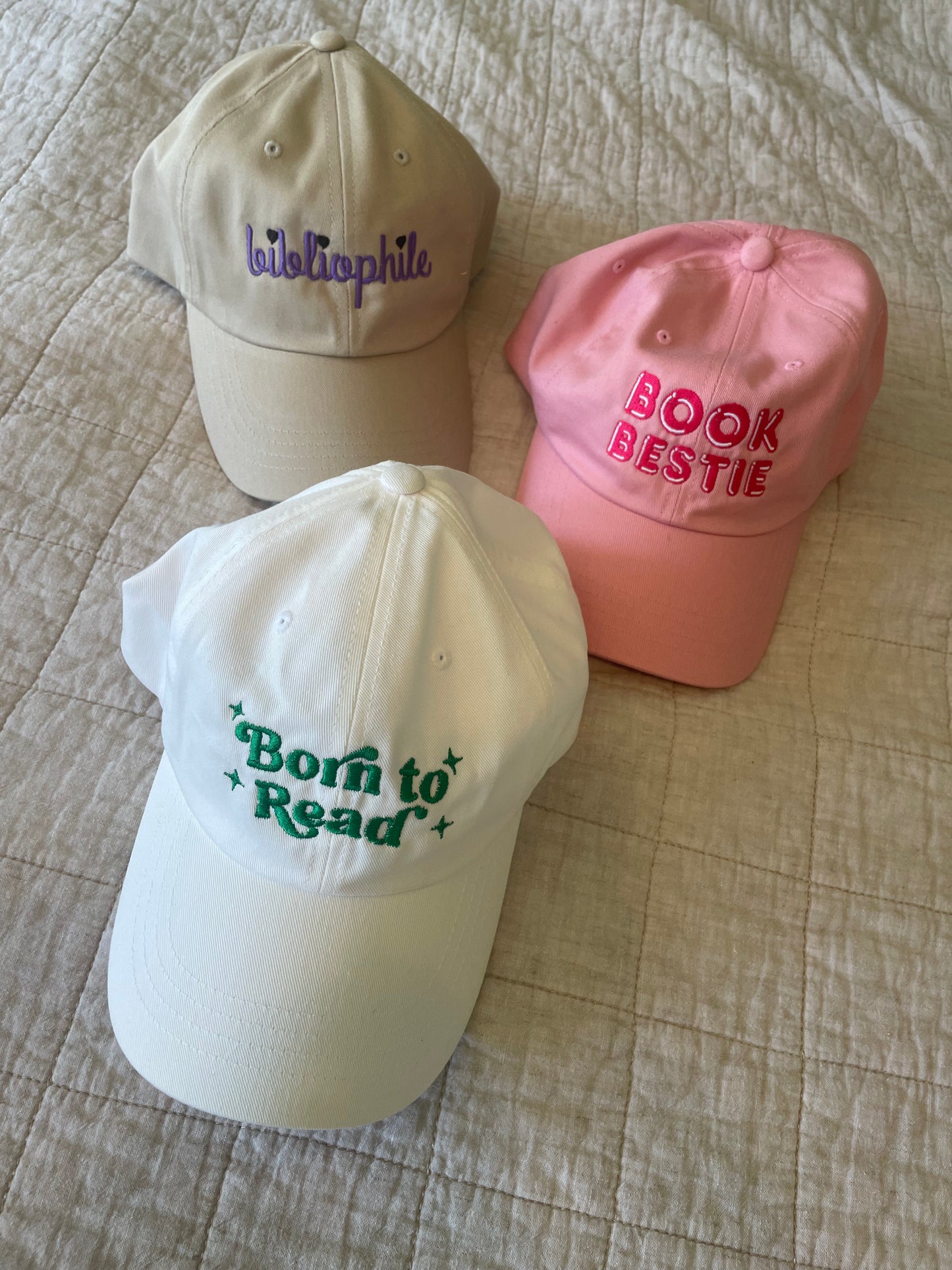 Bibliophile Embroidered Hat