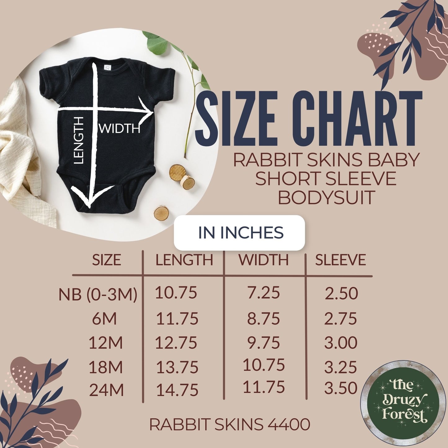 Butterfly Moth Botanical Baby Bodysuit