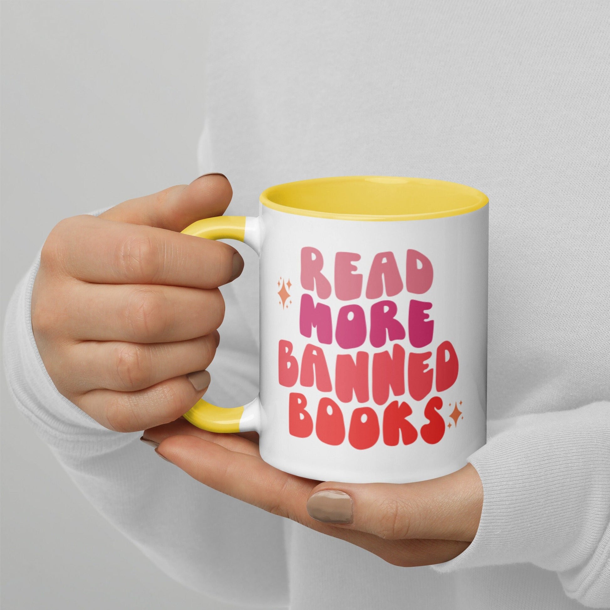 Book Lover Mug, Read More Banned Books, Gift for Librarian, Banned Books, Book Coffee Mug, Reading Coffee Cup, Gift for Book Worm