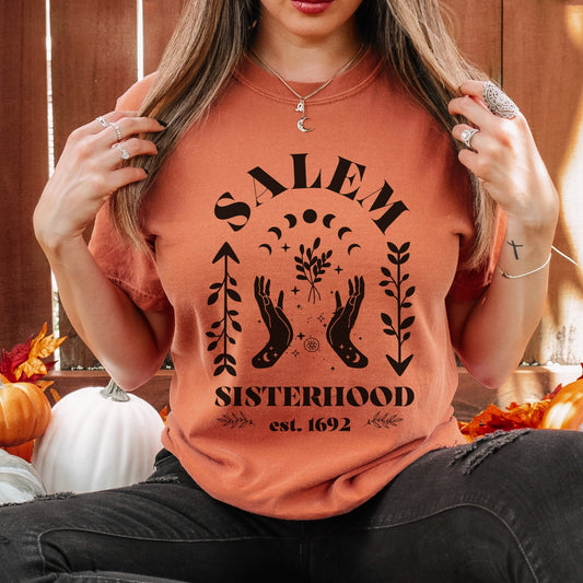 Salem Shirt Feminist Witchy Shirt Mystical Shirt Salem 1692 Fall Women's Rights Shirt Salem Sisterhood Witch Halloween Shirt Witchy Clothes