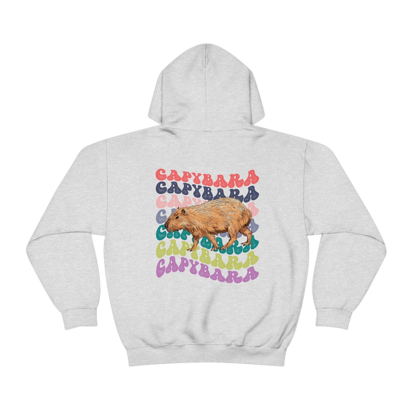 Capybara Shirt, Capybara Sweatshirt, Capybara Hoodie, Back Print Retro Hoodie, Capybara Gift, Aesthetic Hoodie, Animal Hoodie