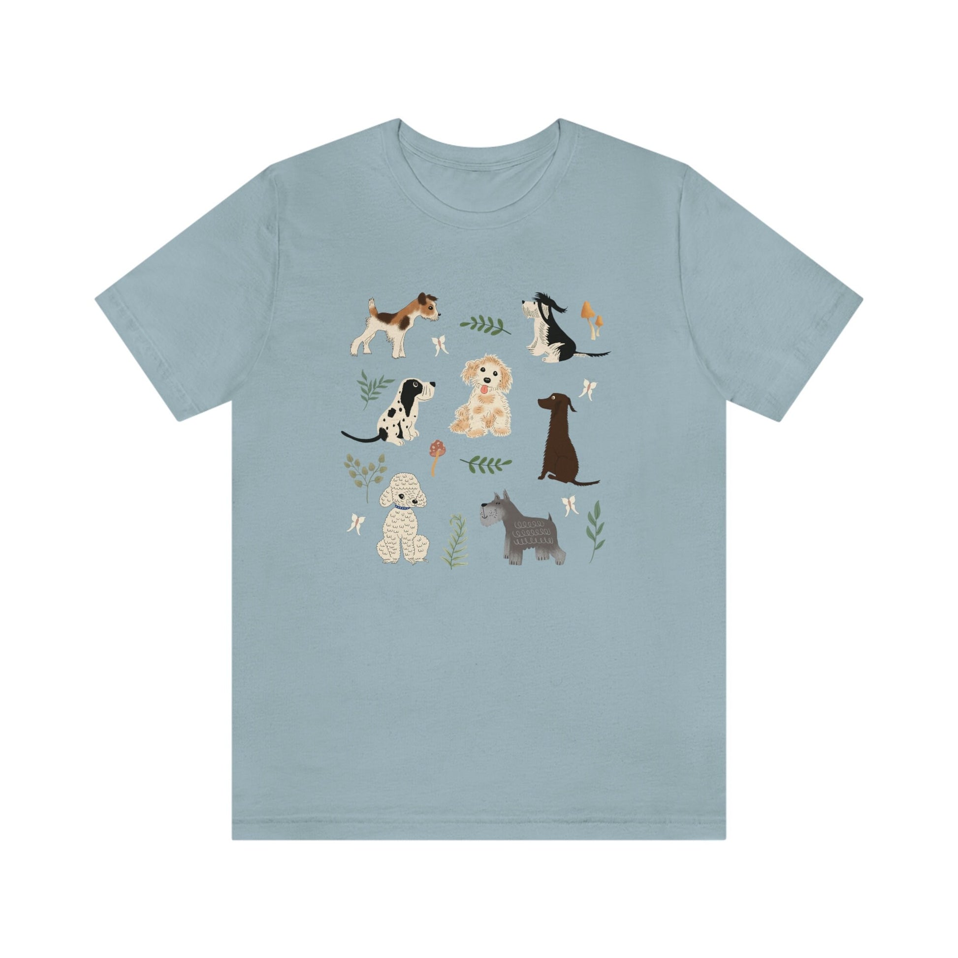 Cottage Core Shirt Dog Shirt Cottage Core Clothing Mushroom Shirt Butterfly Shirt Fairy Core Dog Lover Gift Tee