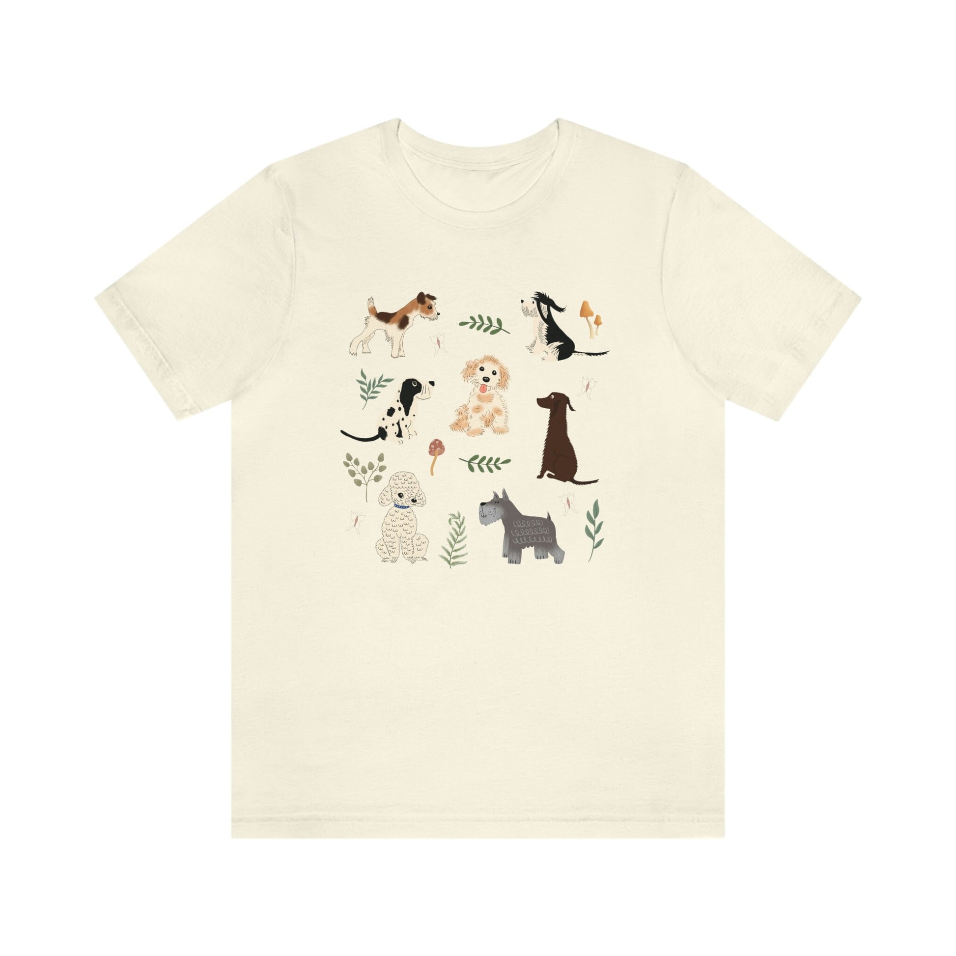 Cottage Core Shirt Dog Shirt Cottage Core Clothing Mushroom Shirt Butterfly Shirt Fairy Core Dog Lover Gift Tee