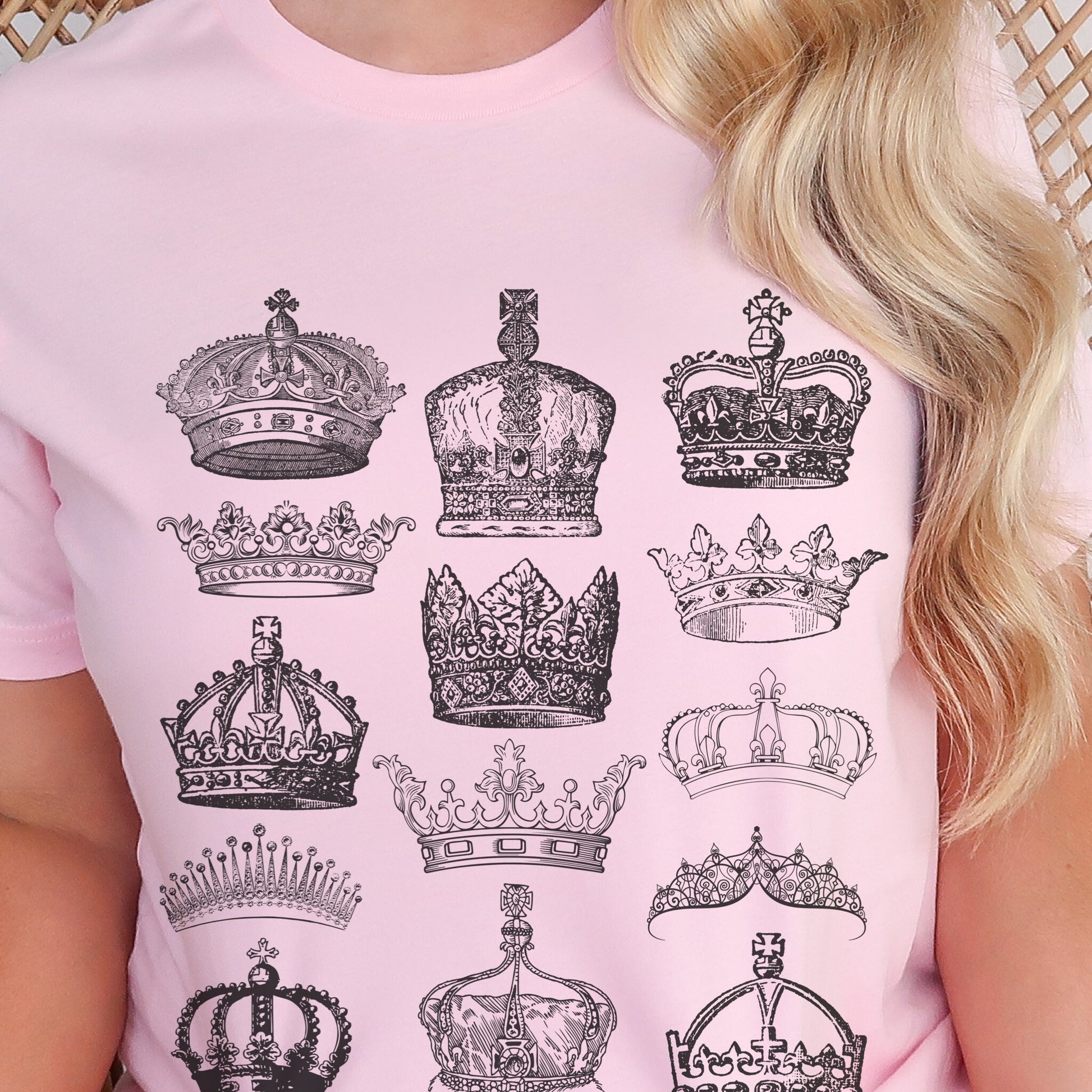 Regency Romance Royal Crown Shirt, King and Queen Renaissance Shirt Royal Core Aesthetic Royalcore Royal Grunge Fairy Grunge Academia Tshirt