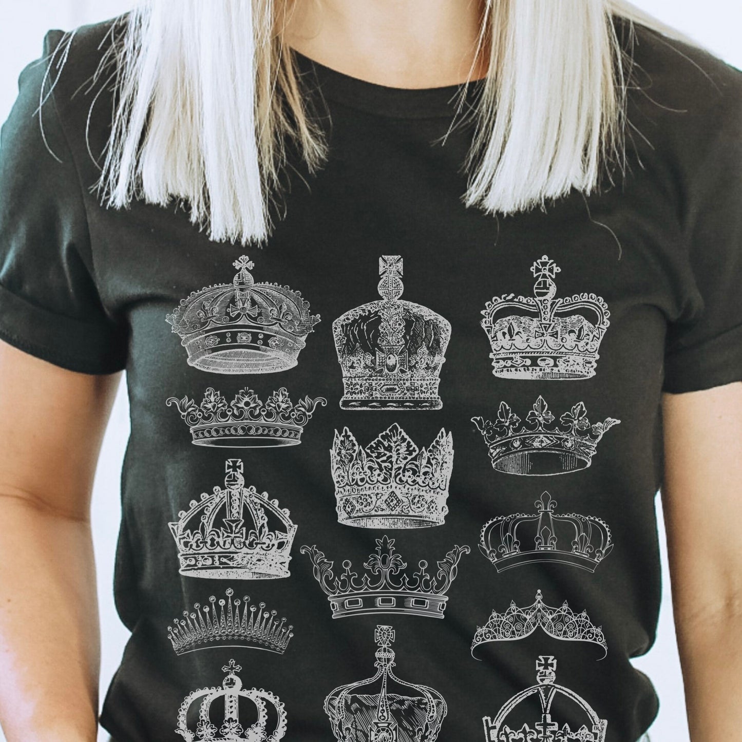 Regency Romance Royal Crown Shirt, King and Queen Renaissance Shirt Royal Core Aesthetic Royalcore Royal Grunge Fairy Grunge Academia Tshirt