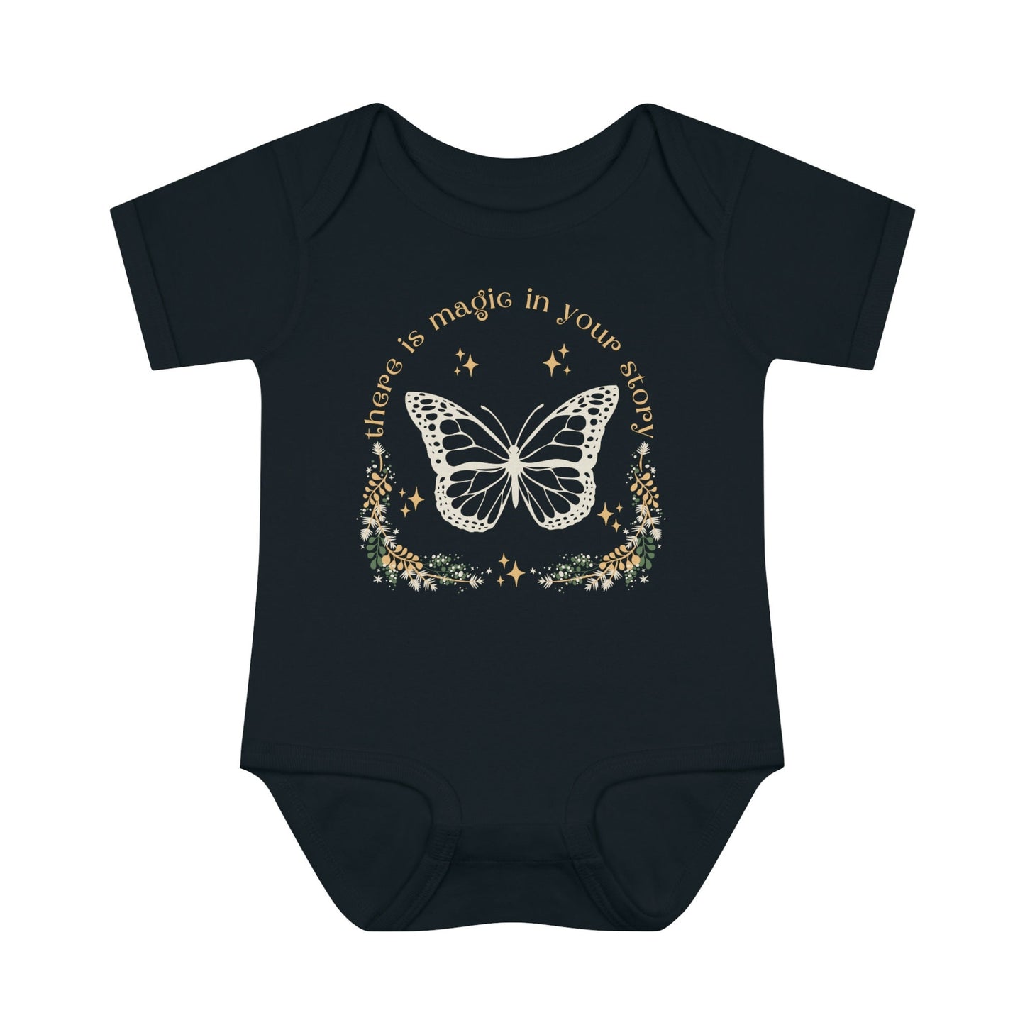 Butterfly Baby Bodysuit, There Is Magic In Your Story, Fairycore Baby Girl Clothes, Cottagecore Baby, IVF Baby Bodysuit, Rainbow Baby Outfit