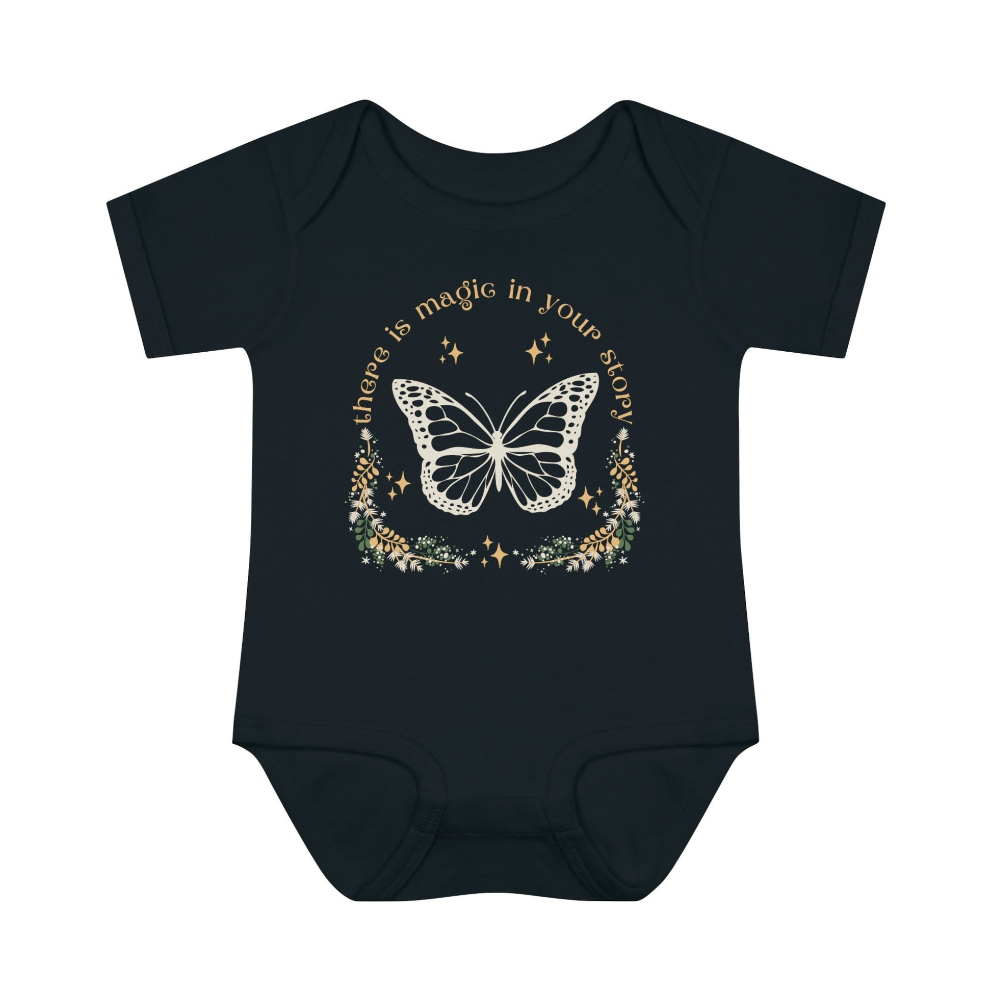 Butterfly Baby Bodysuit, There Is Magic In Your Story, Fairycore Baby Girl Clothes, Cottagecore Baby, IVF Baby Bodysuit, Rainbow Baby Outfit