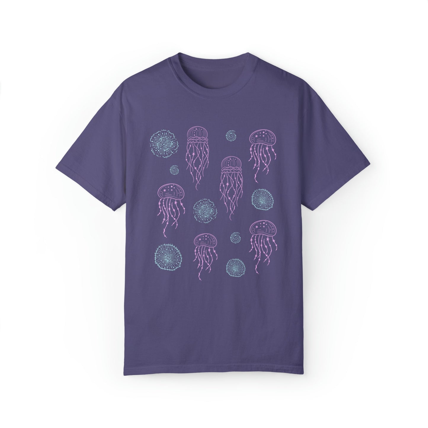 Moon Jellies Comfort Color Graphic Tee Moon Jellyfish Shirt Ocean Animals Shirt Oceancore Shirt Mermaidcore Sea Animals Tshirt Beachy Shirts