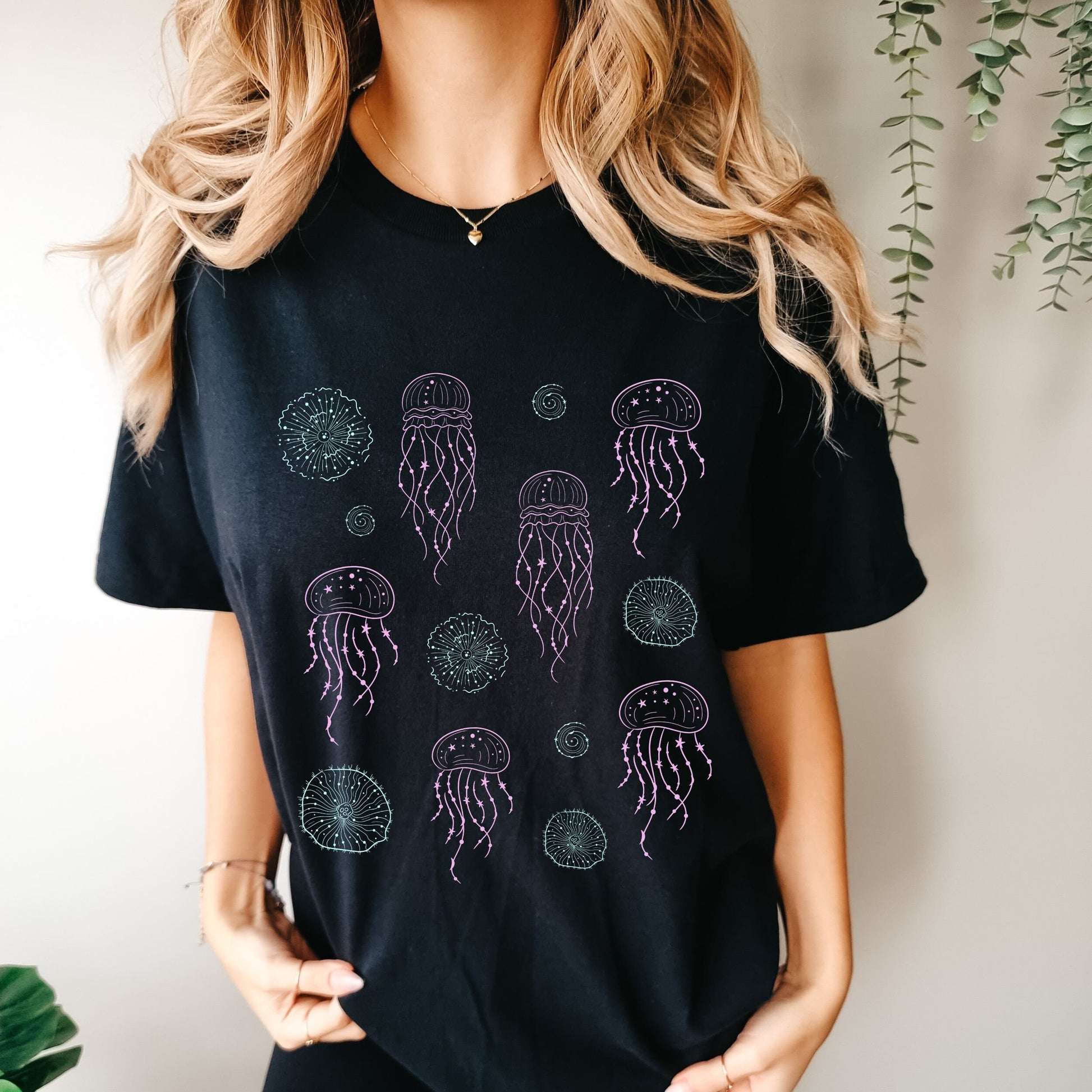 Moon Jellies Comfort Color Graphic Tee Moon Jellyfish Shirt Ocean Animals Shirt Oceancore Shirt Mermaidcore Sea Animals Tshirt Beachy Shirts