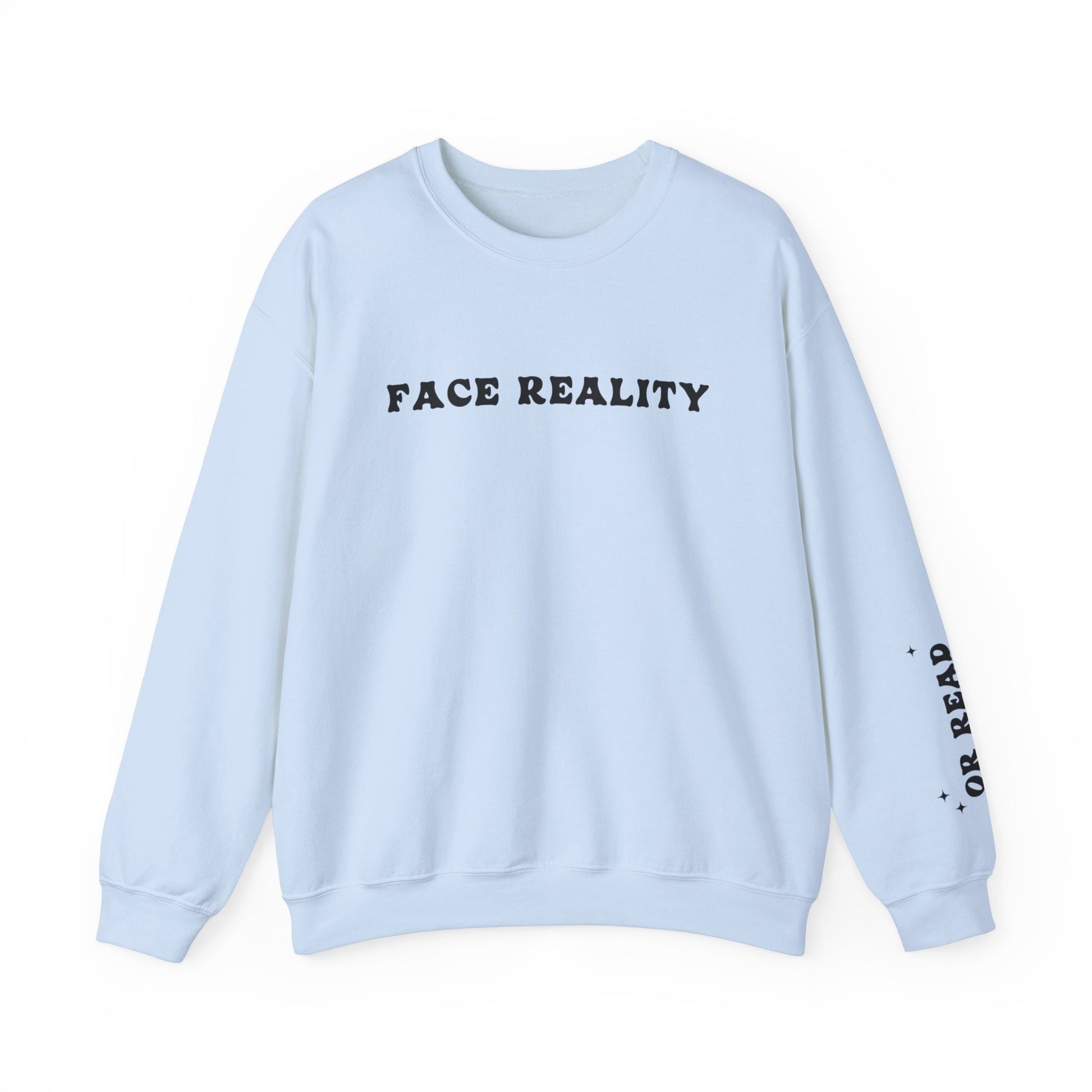 Romantasy Reader Sweatshirt Face Reality or Read Romantasy Bookish Things Book Club Sweatshirt Reading Sweatshirt