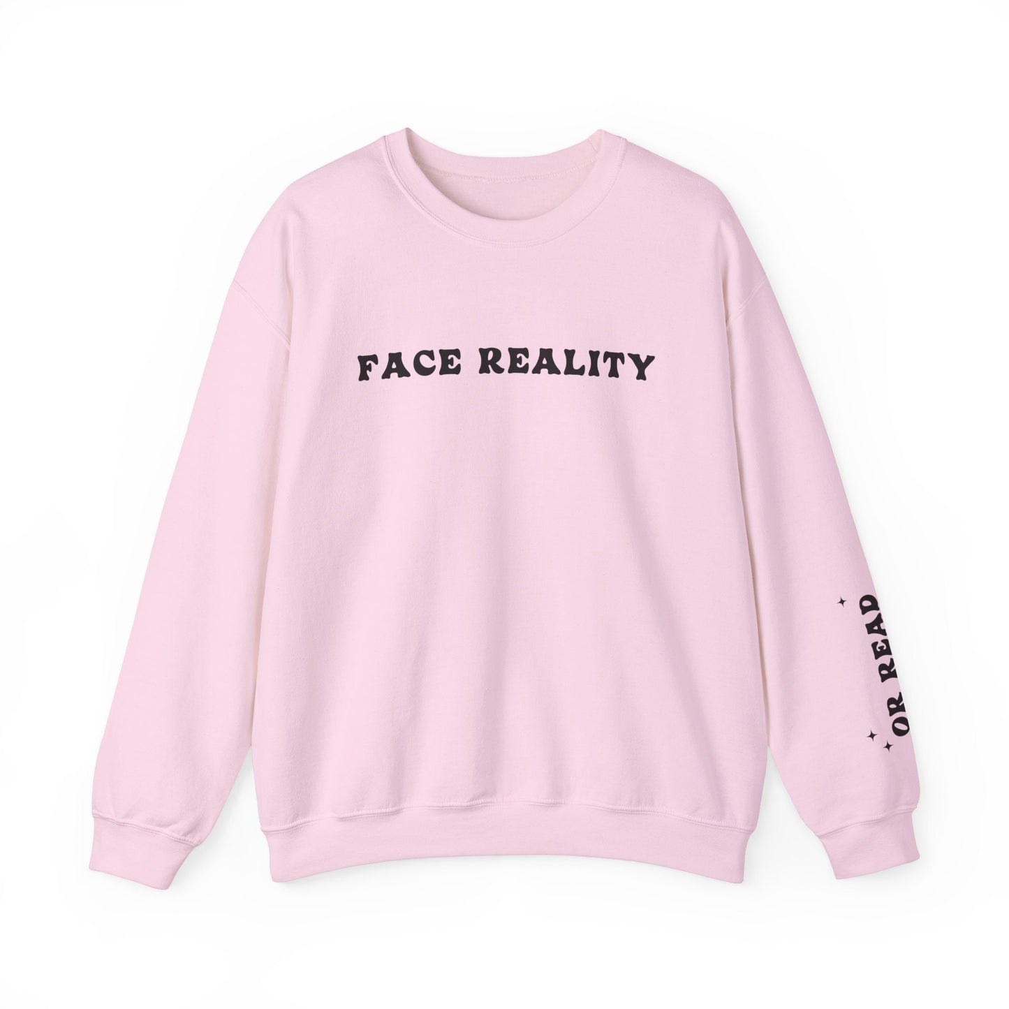 Romantasy Reader Sweatshirt Face Reality or Read Romantasy Bookish Things Book Club Sweatshirt Reading Sweatshirt