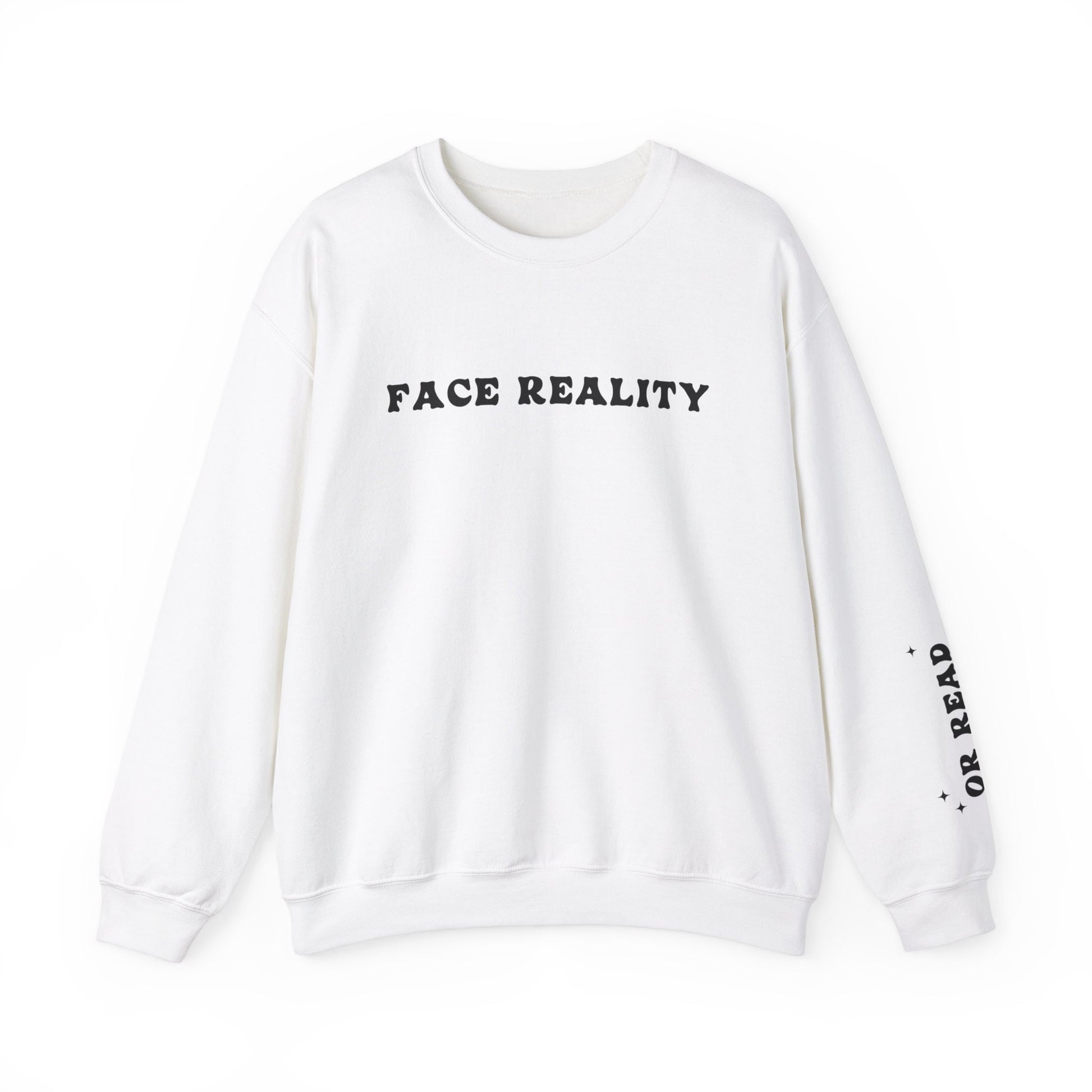 Romantasy Reader Sweatshirt Face Reality or Read Romantasy Bookish Things Book Club Sweatshirt Reading Sweatshirt