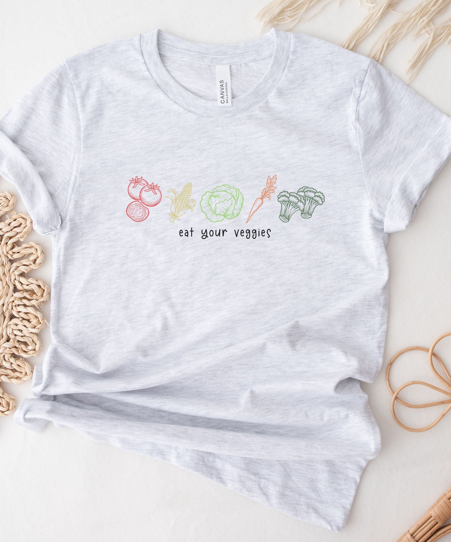 Eat Your Veggies Shirt Vegetable TShirt Tomato Shirt Broccoli Corn Carrots Tee Farmers Market Shirt Gardener Gift For Vegan Dietician Gifts