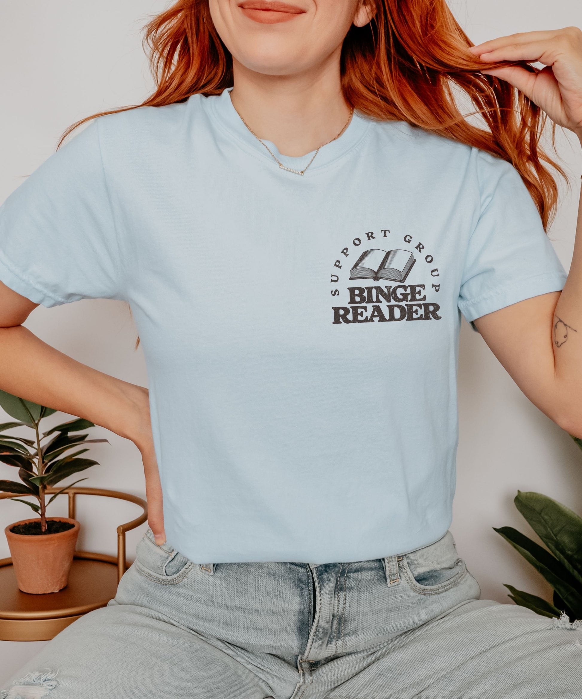 Binge Reader Support Group Shirt Bookish Things, Booktok Merch Romantasy Reader Book Club Shirt Bookish Tee Book Lover Gift Bookworm TShirt