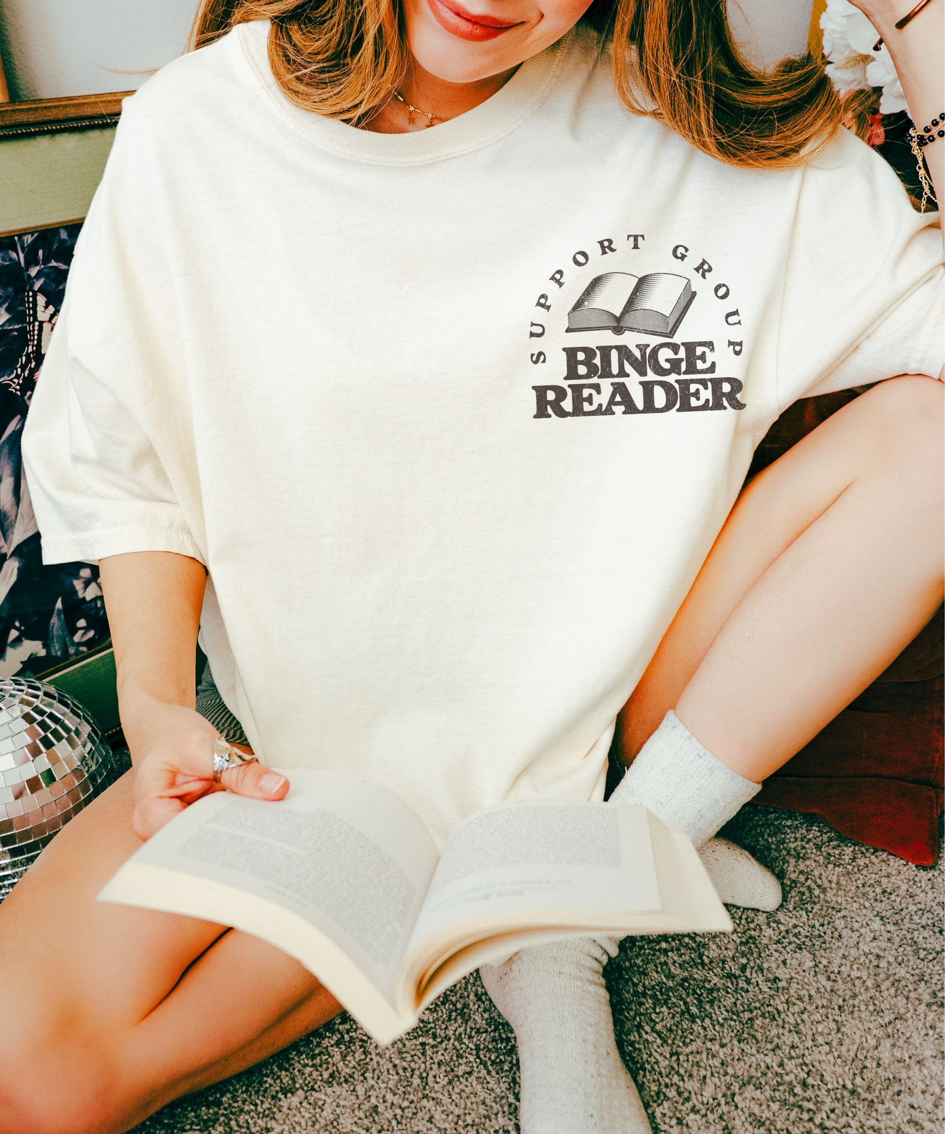 Binge Reader Support Group Shirt Bookish Things, Booktok Merch Romantasy Reader Book Club Shirt Bookish Tee Book Lover Gift Bookworm TShirt