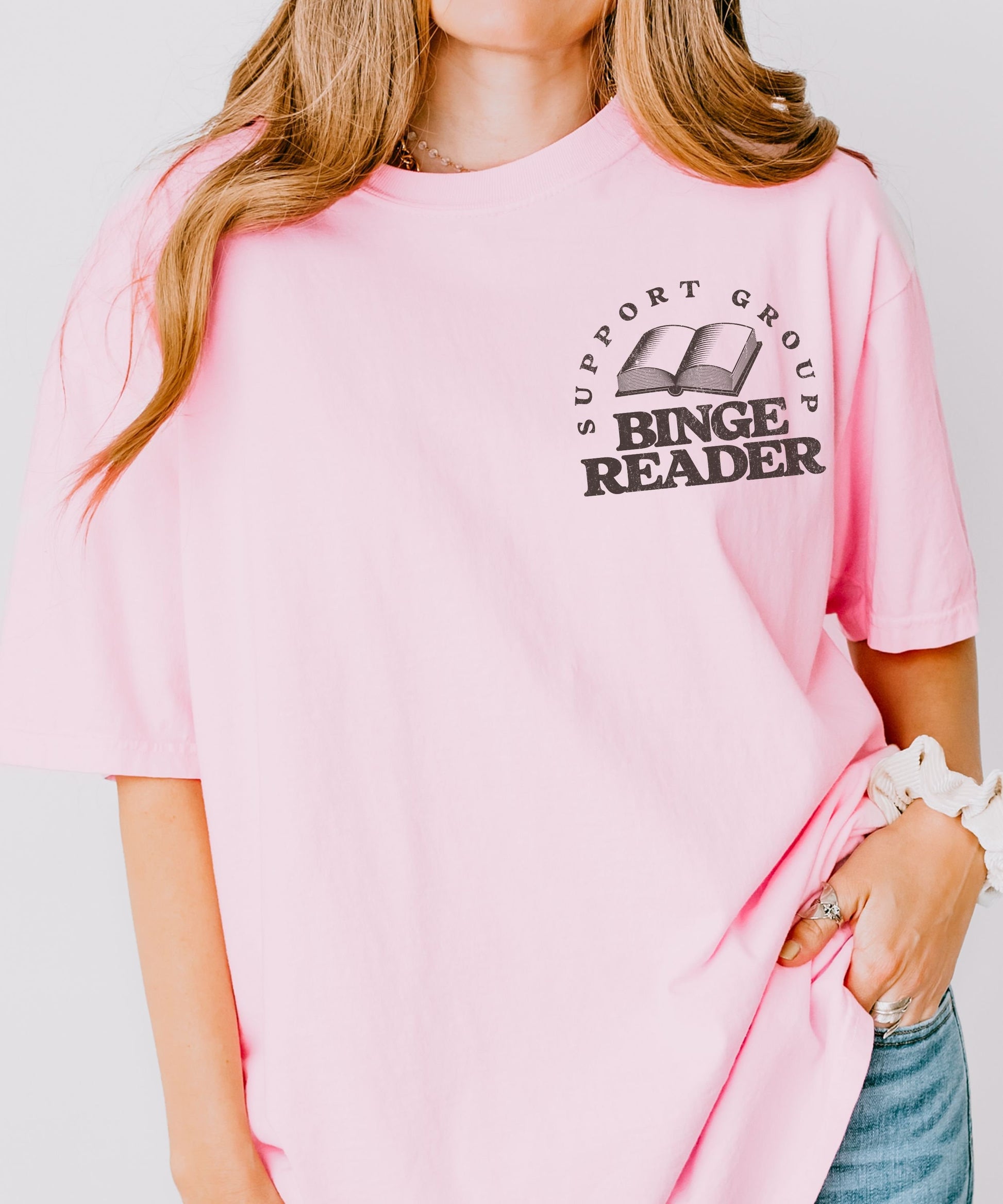 Binge Reader Support Group Shirt Bookish Things, Booktok Merch Romantasy Reader Book Club Shirt Bookish Tee Book Lover Gift Bookworm TShirt