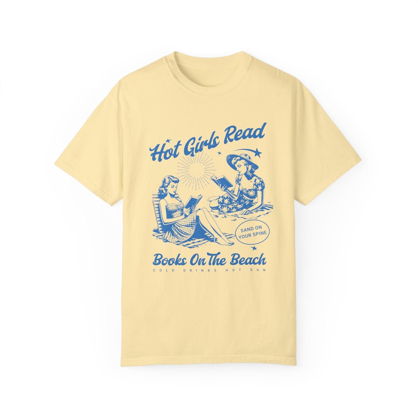 Hot Girls Read Shirt Beachy Bookish Things Smut Shirt Coconut Girl Retro Reading TShirt Booklover Gifts Romance Fiction Reader Booktok Merch