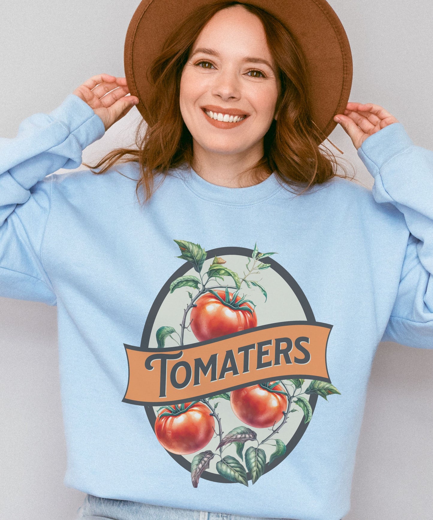 Tomaters Sweatshirt Garden Sweatshirt Cottage Core Clothes Tomato Shirt Granola Girl Vegetable Shirt Tomato Gift Weirdcore Unhinged Shirts