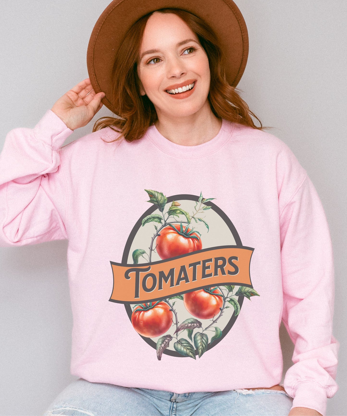 Tomaters Sweatshirt Garden Sweatshirt Cottage Core Clothes Tomato Shirt Granola Girl Vegetable Shirt Tomato Gift Weirdcore Unhinged Shirts