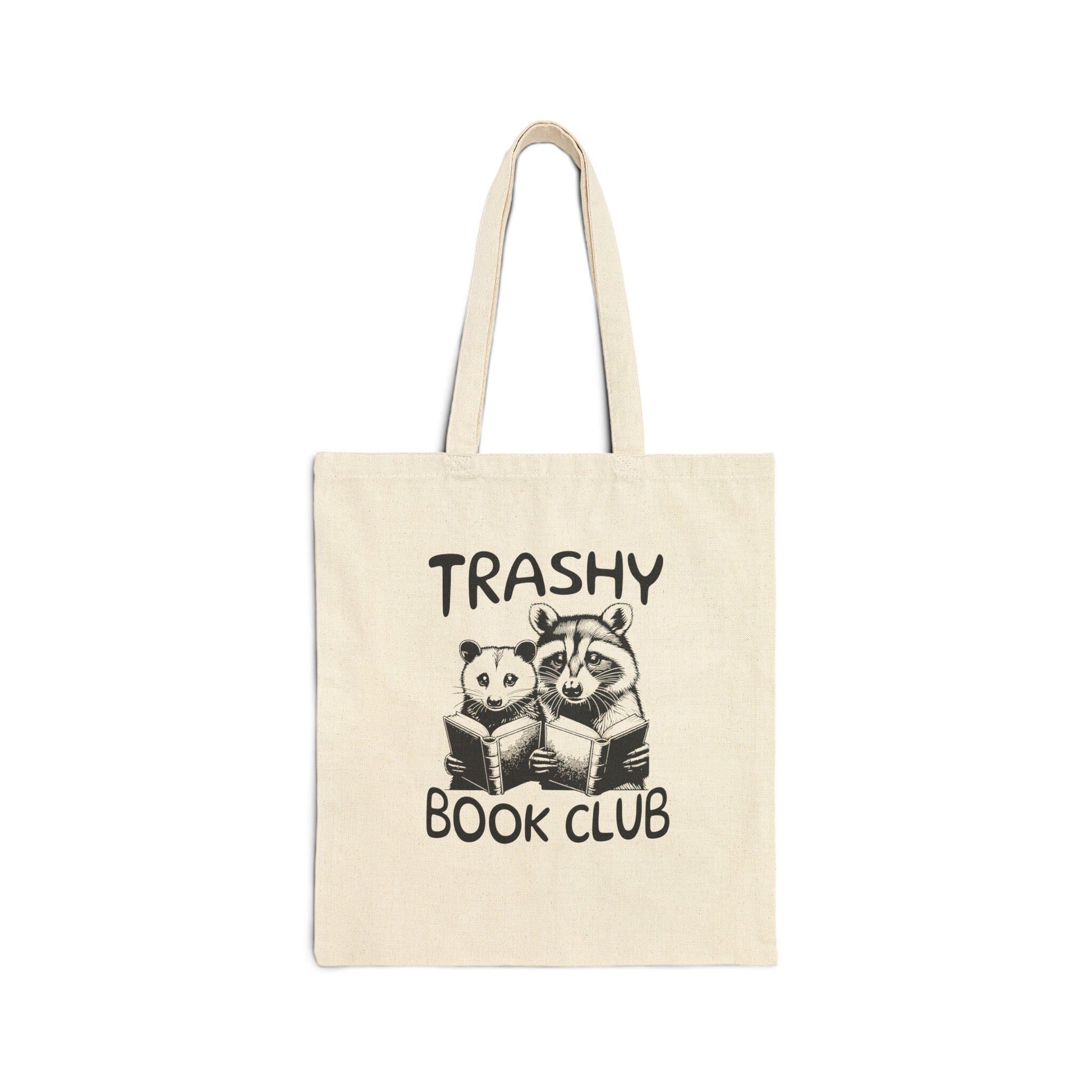 Trashy Book Club Tote Bag Possum Tote Bag Opossum Gifts Raccoon Tote Bag Wierdcore Smut Gifts Spicy Books Bag Romantasy Bookish Tote Bag