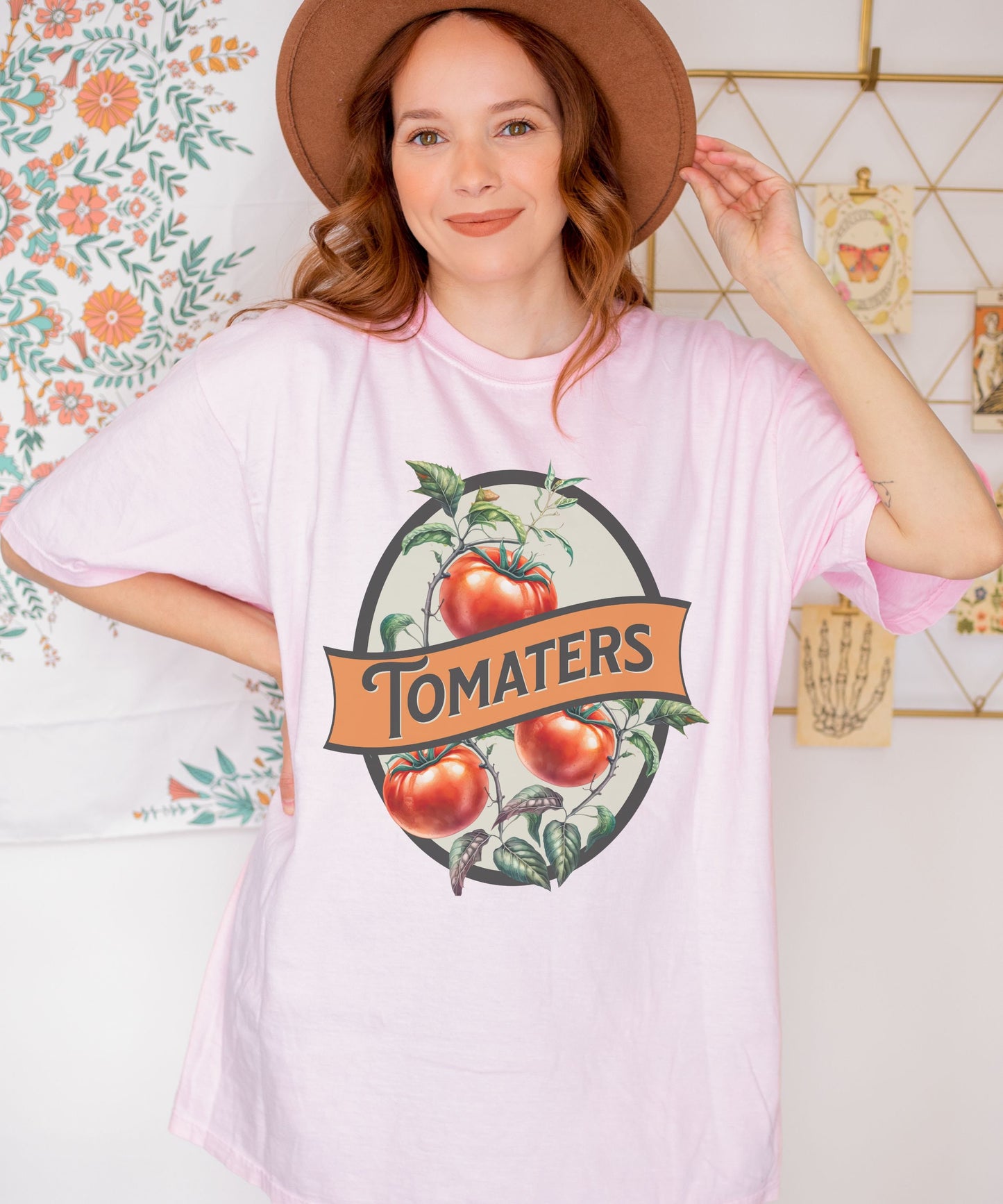 Tomaters Shirt, Tomato Shirt Vegetable Shirt Fruit Shirt Gardener Gift Unhinged Shirts Weirdcore Clothes Cottage Core Clothing Tomato Gifts