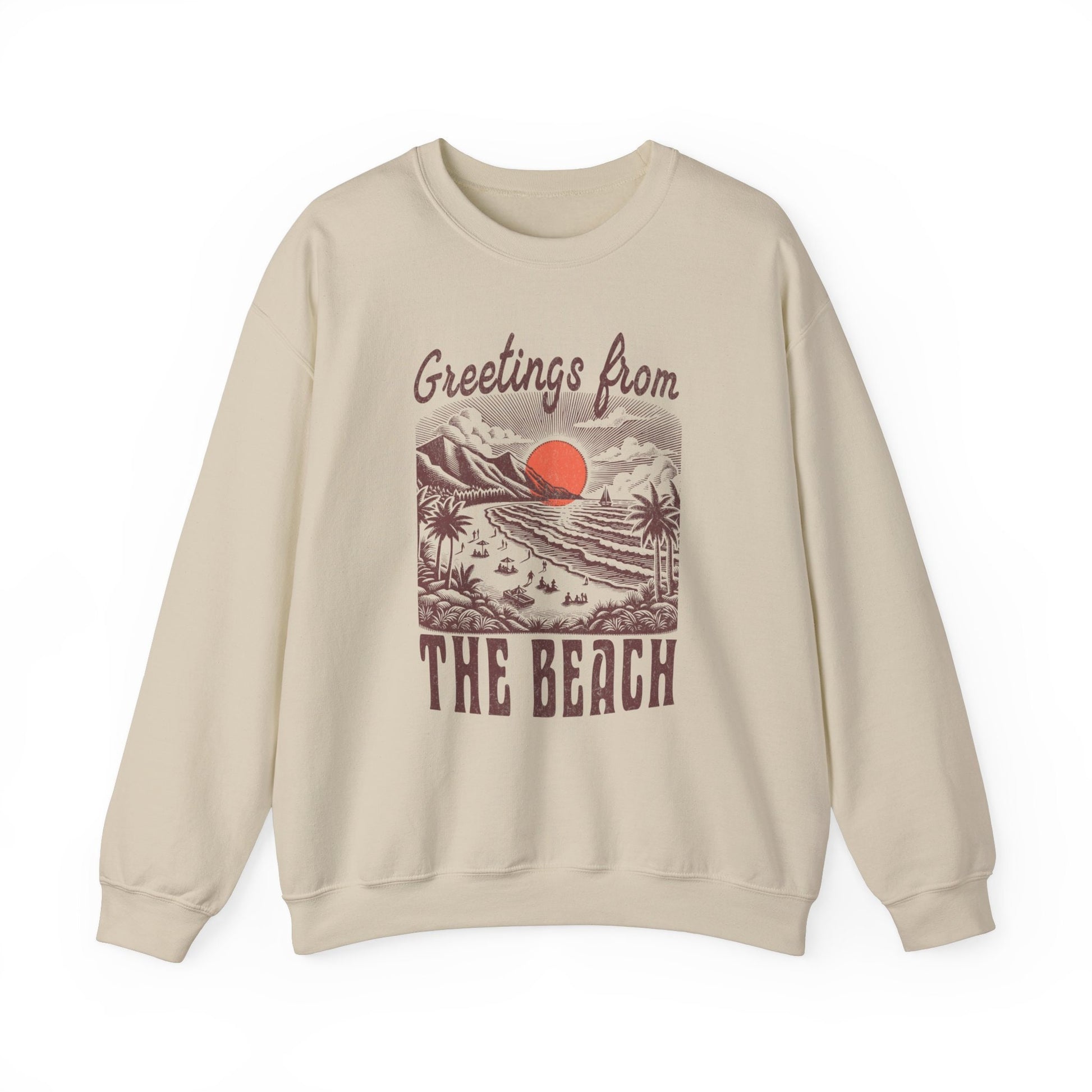 Greetings From The Beach Sweatshirt Coconut Girl Preppy Stuff Beachy Sweatshirt Oceancore Clothing Mermaidcore Granola Girl Sweatshirt