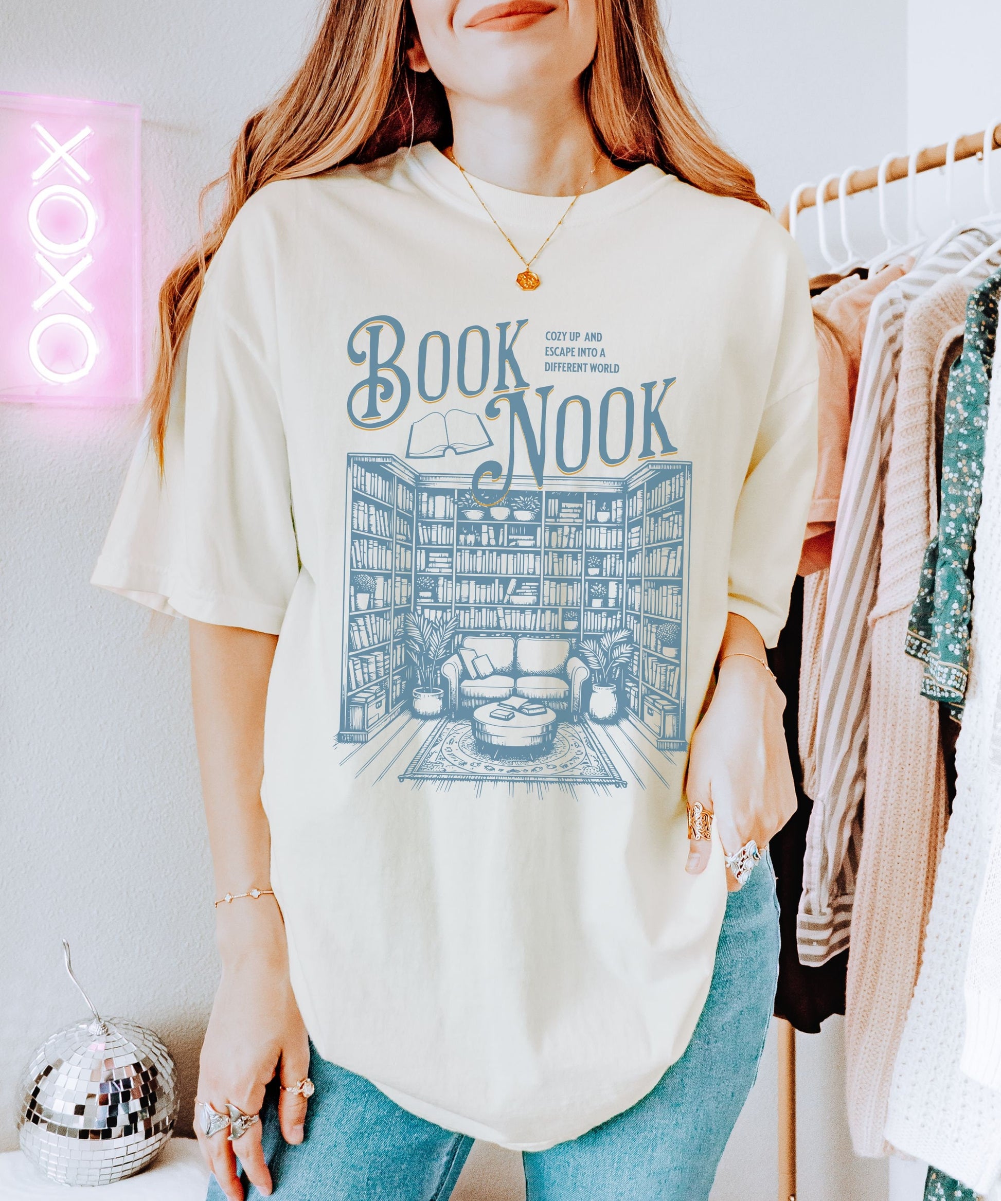 Book Nook Bookshelf Shirt, Literature Shirt, Library Shirt Reader Tshirt Bookish Love Shirt Romantasy Fantasy Dark Romance Tshirt