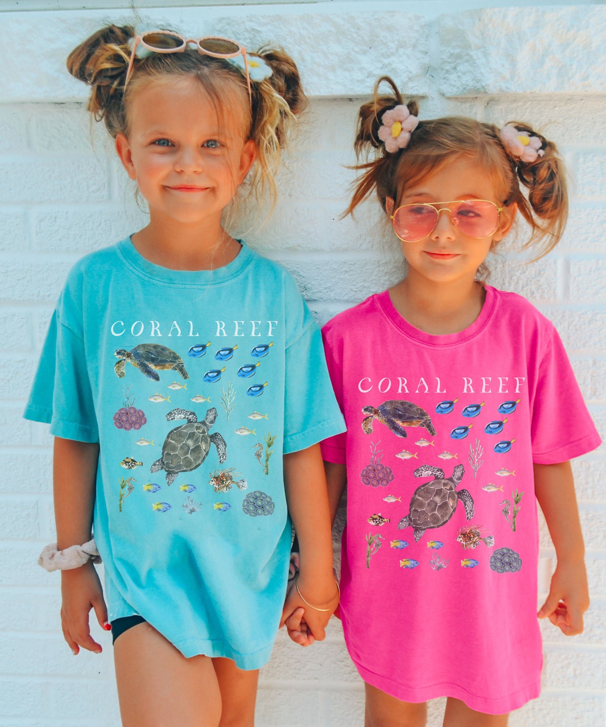 Coral Reef Shirt Kids, Sea Turtle Shirt Ocean Animals Shirt Beachy Shirts Neutral Kids Clothes Sea Party Tee SeaTurtle Gifts Vacation Shirt