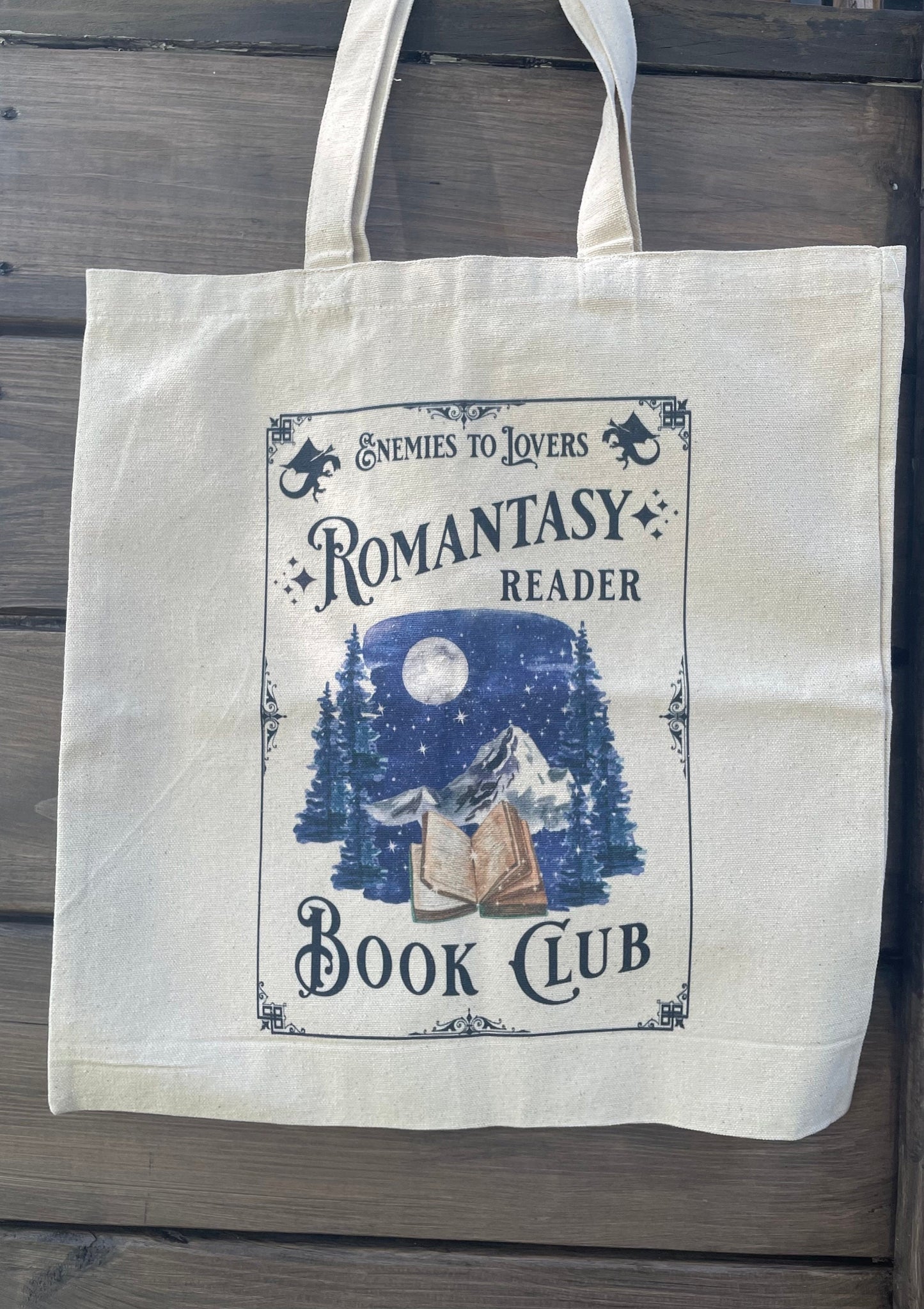 Romantasy Reader Book Club Tote Bag, Bookish Things, Library Bag, Spicy Book Tote Bag, Tote bag book lover Romance Book Reader Fantasy Tote