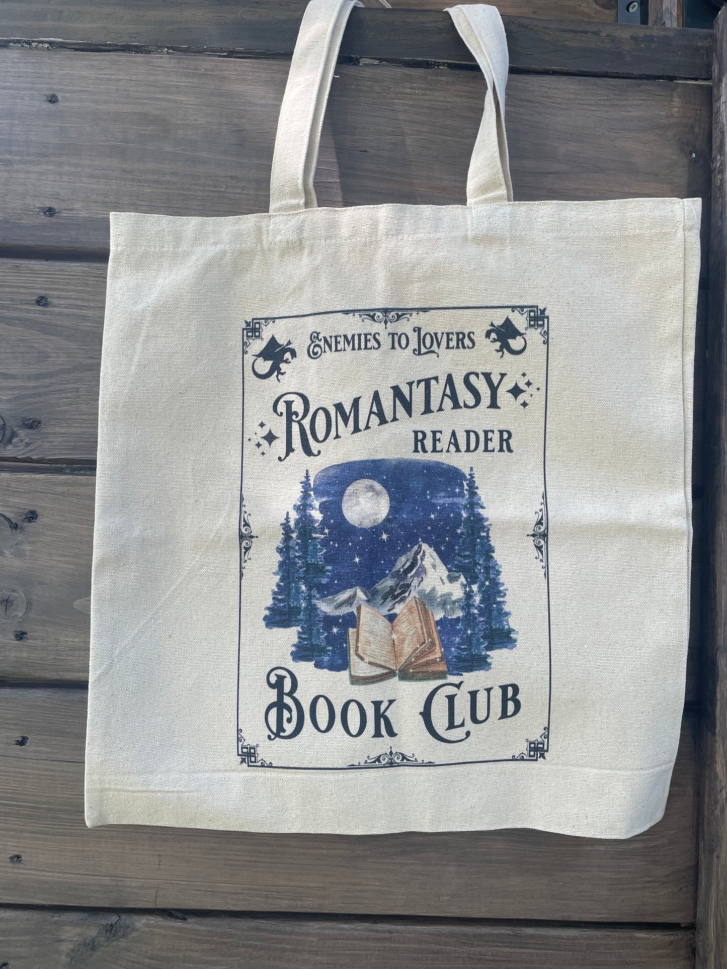 Romantasy Reader Book Club Tote Bag, Bookish Things, Library Bag, Spicy Book Tote Bag, Tote bag book lover Romance Book Reader Fantasy Tote