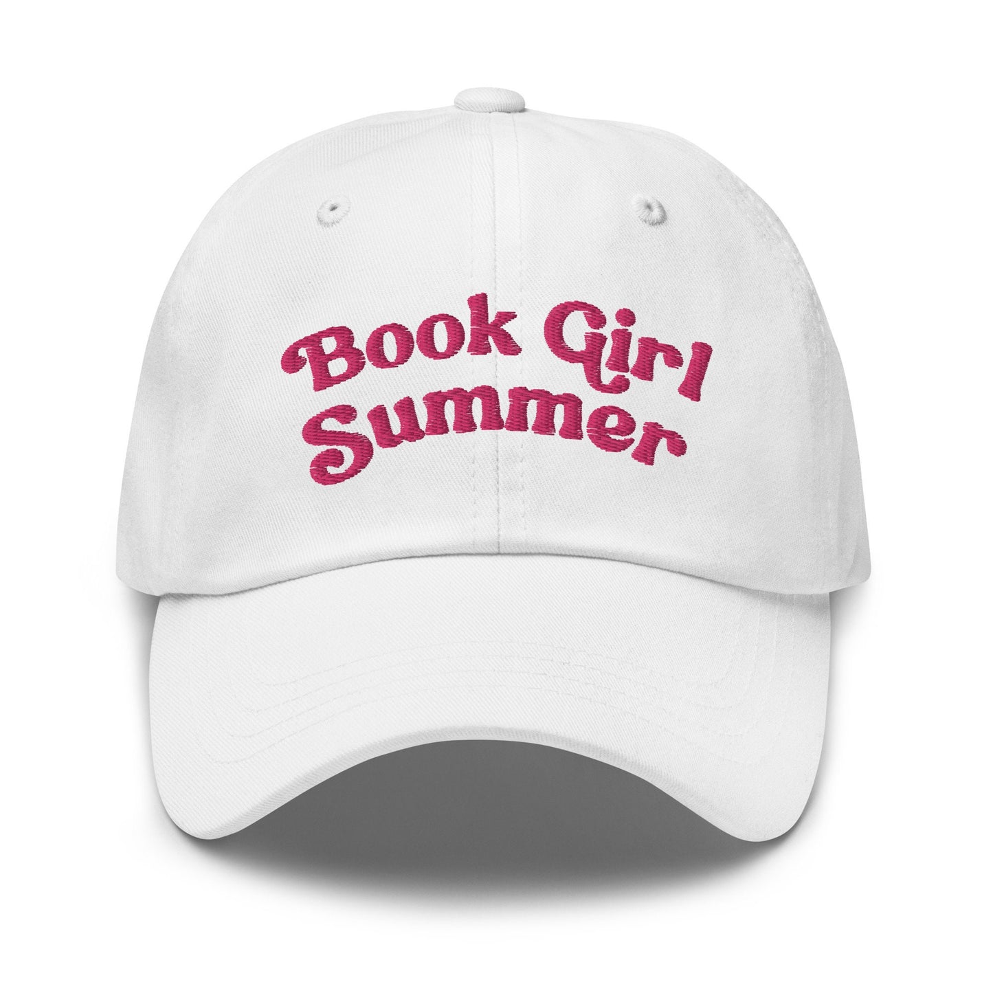 Book Girl Summer Embroidered Hat, Bookish Things, Hot Girls Read, Booklover Gifts Bookish Hat, Book Merch Beach Hat Lake Reading Hat