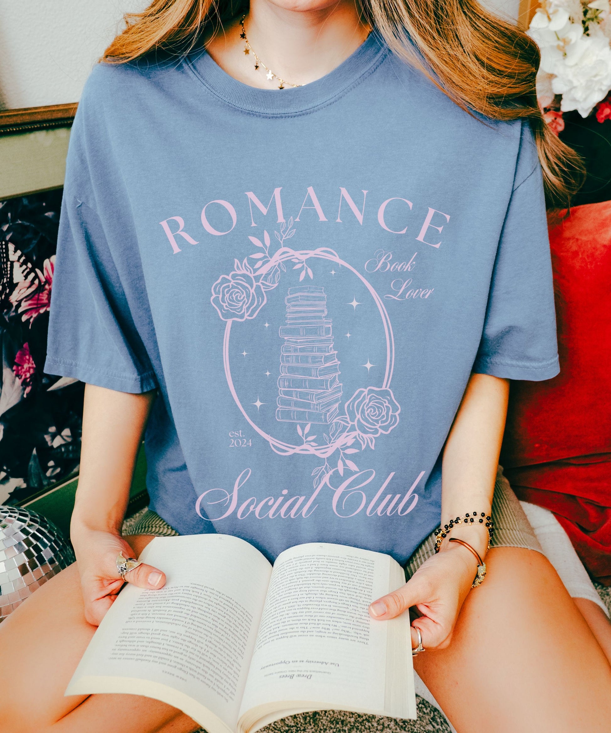 Romance Book Lover Social Club Shirt , Romantasy Shirt Romance Smut Shirt Fantasy Romance Spicy Shirt Romance Book Merch Bookish Gifts