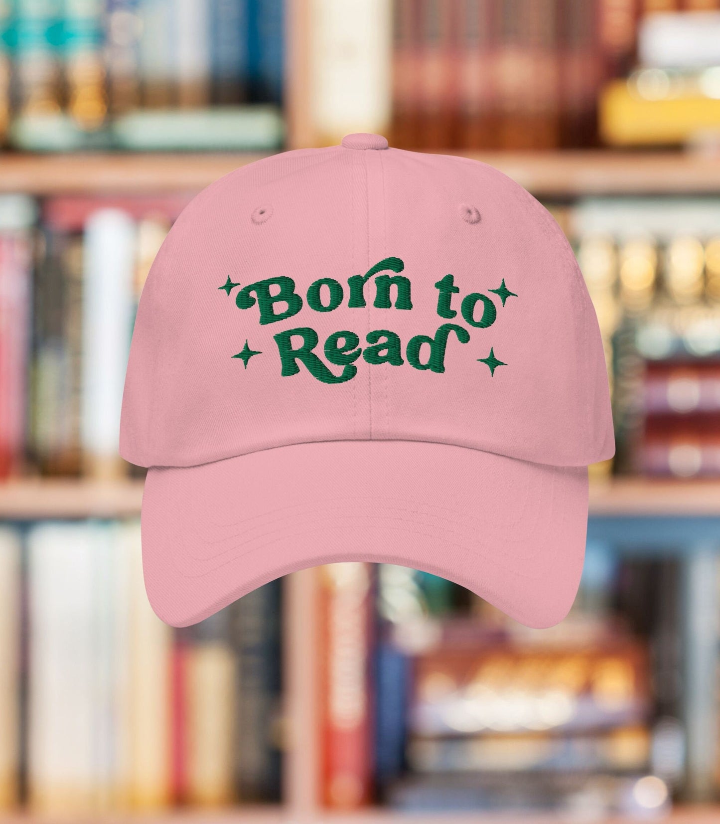 Born To Read Embroidered Hat, Romantasy Booktrovert Bookish Hat Book Themed Gifts Reader Gift Book Merch, Mystery Romance Fantasy Reader Hat