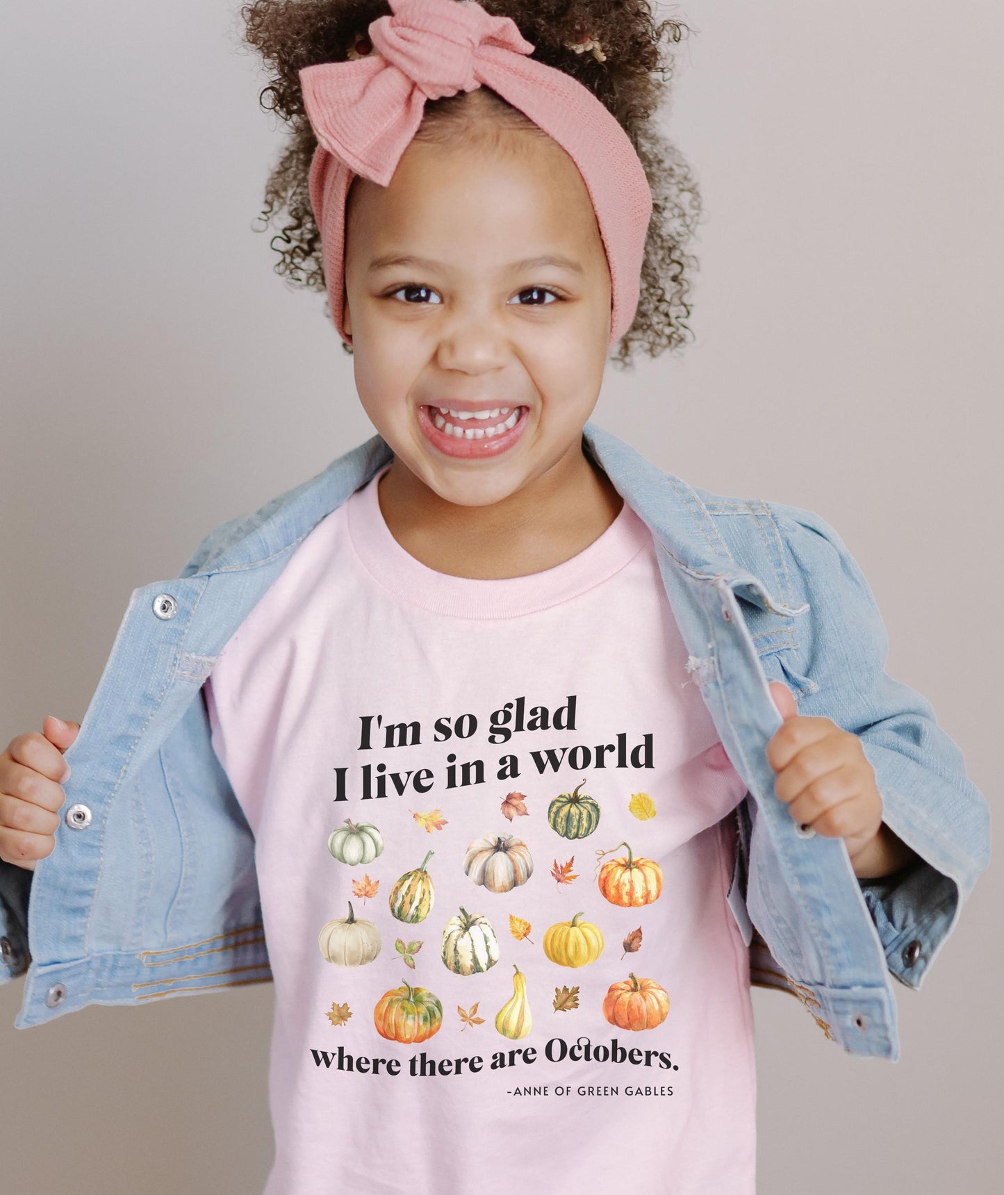 Anne of Green Gables October Quote Shirt Kids, Literature Shirt Toddler Cottagecore Clothes Pumpkin Patch Shirt Toddler Fall Leaves Shirt