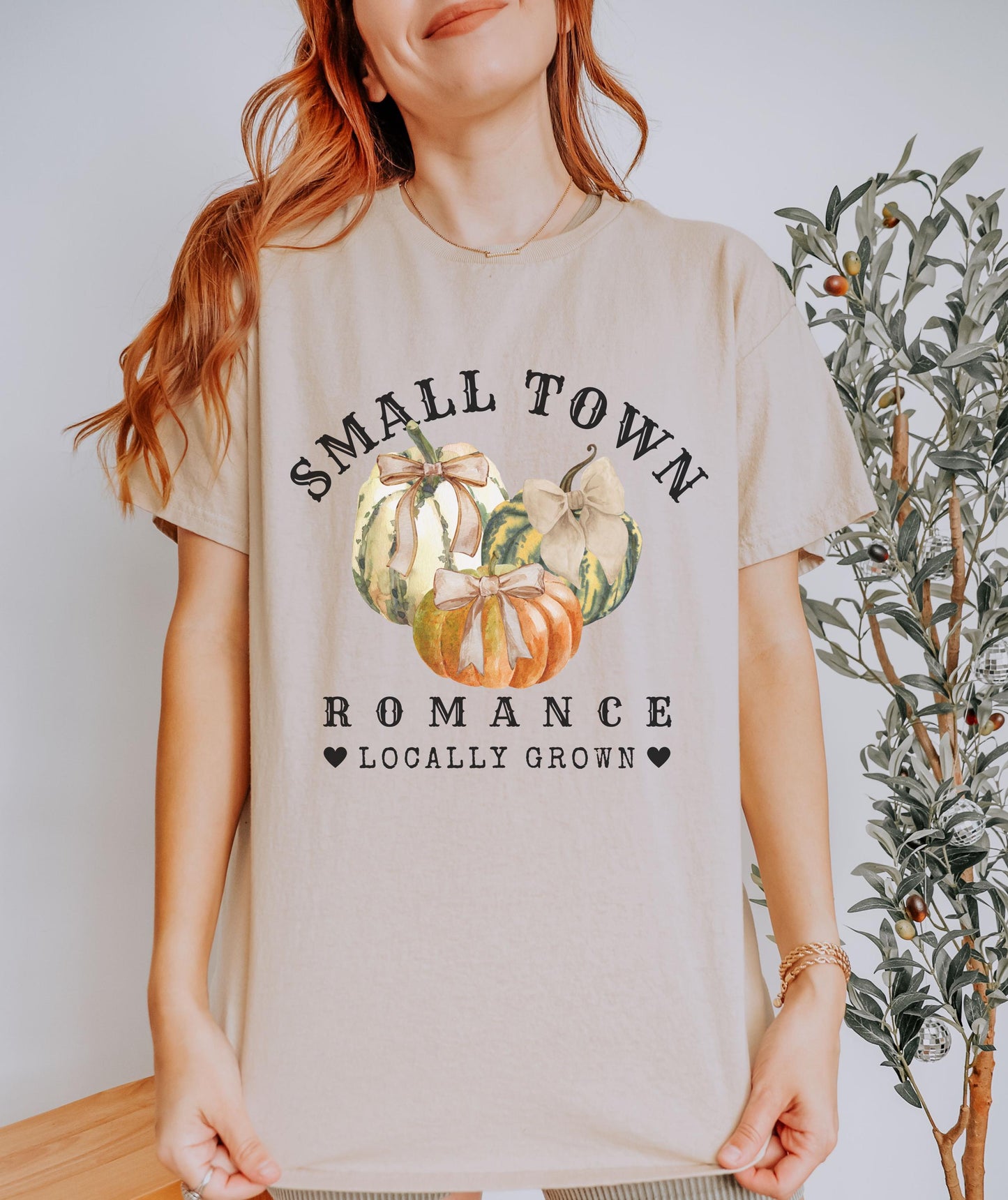 Small Town Romance Pumpkin Patch Shirt, Fall Coquette Bow Pumpkin Shirt, Cowboy Romance Book Merch, Coquette Cowgirl Shirt, Fall Romance Tee