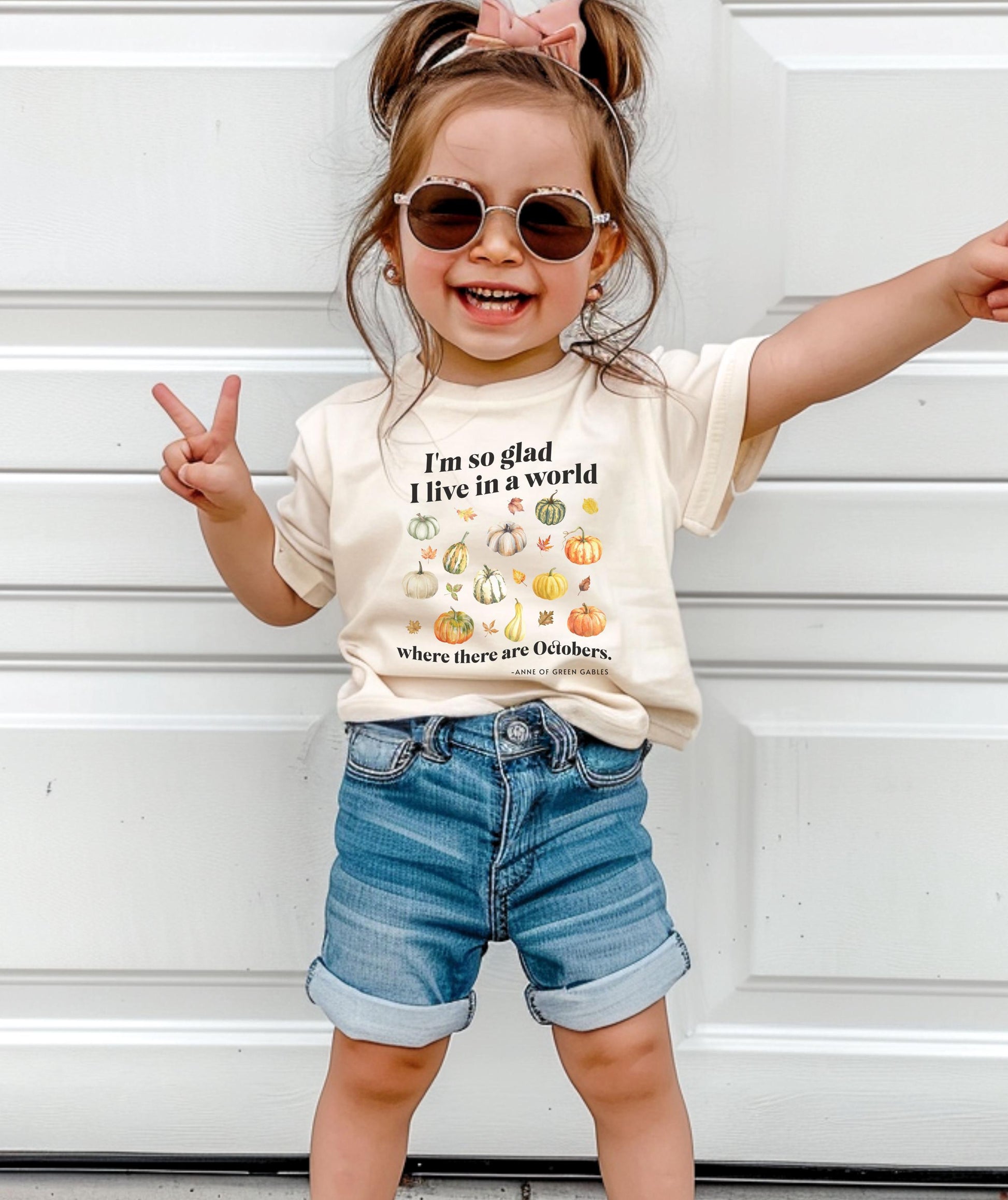 Anne of Green Gables October Quote Shirt Kids, Literature Shirt Toddler Cottagecore Clothes Pumpkin Patch Shirt Toddler Fall Leaves Shirt