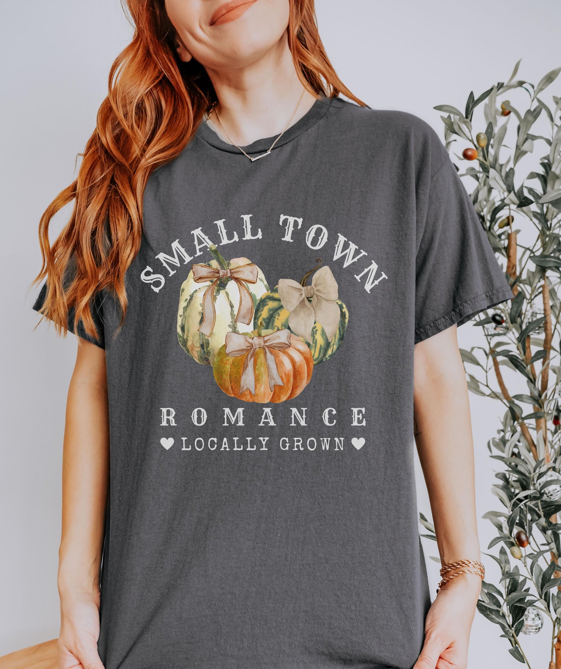 Small Town Romance Pumpkin Patch Shirt, Fall Coquette Bow Pumpkin Shirt, Cowboy Romance Book Merch, Coquette Cowgirl Shirt, Fall Romance Tee